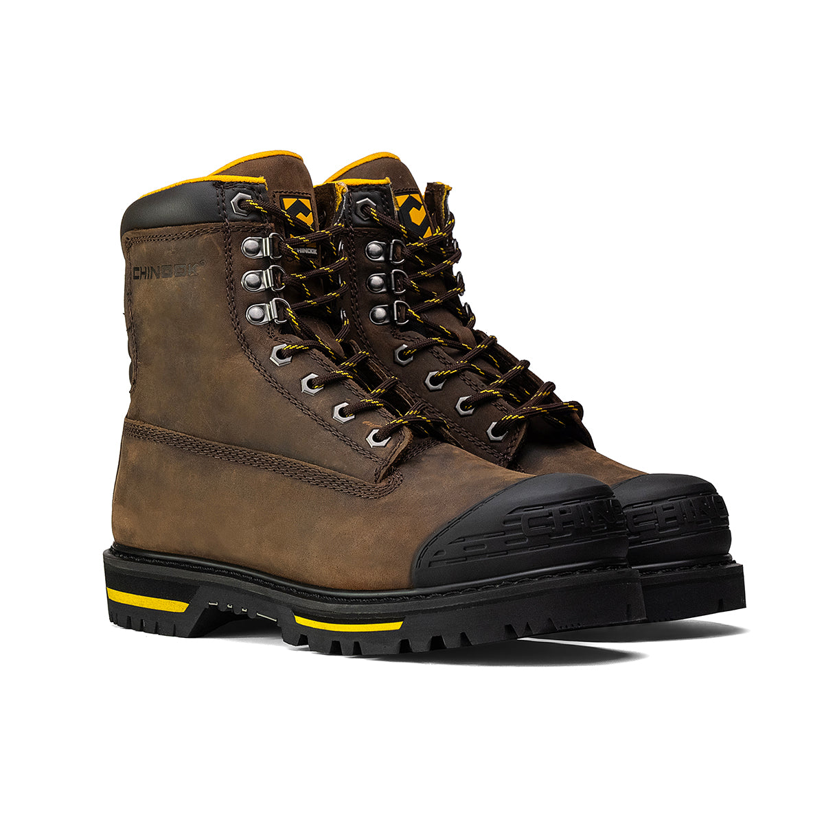 Tarantula 8" Steel Toe Men's Work Boot - Brown (by Chinook® Footwear)