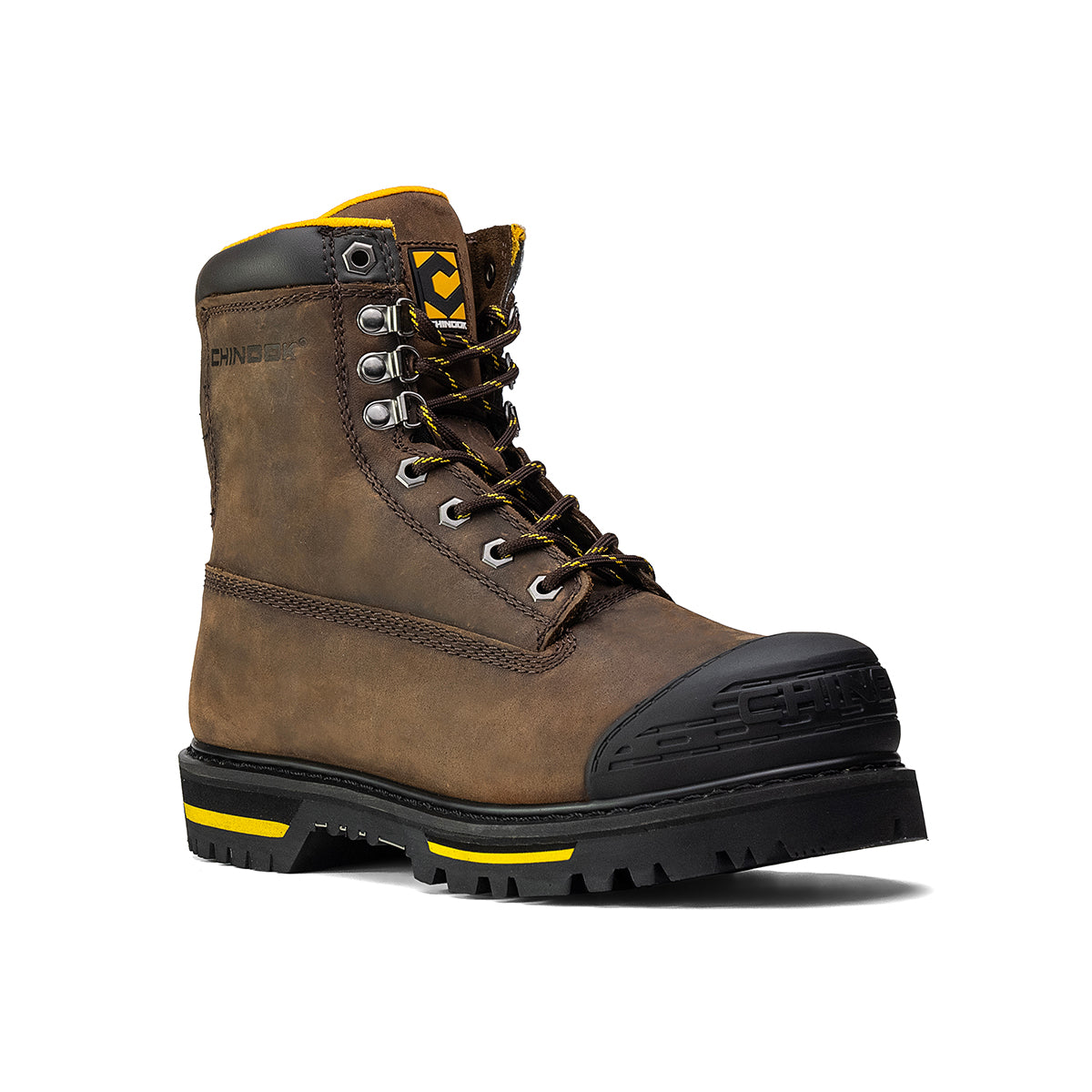 Tarantula 8" Steel Toe Men's Work Boot - Brown (by Chinook® Footwear)
