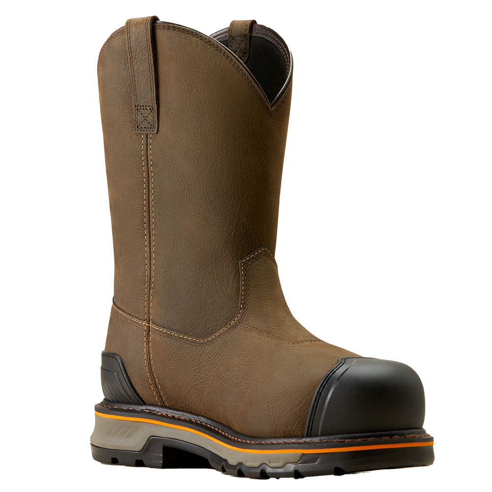 Composite Toe Work Boots – Waterproof Pull-On BOA Fit System Outdoor Safety Footwear