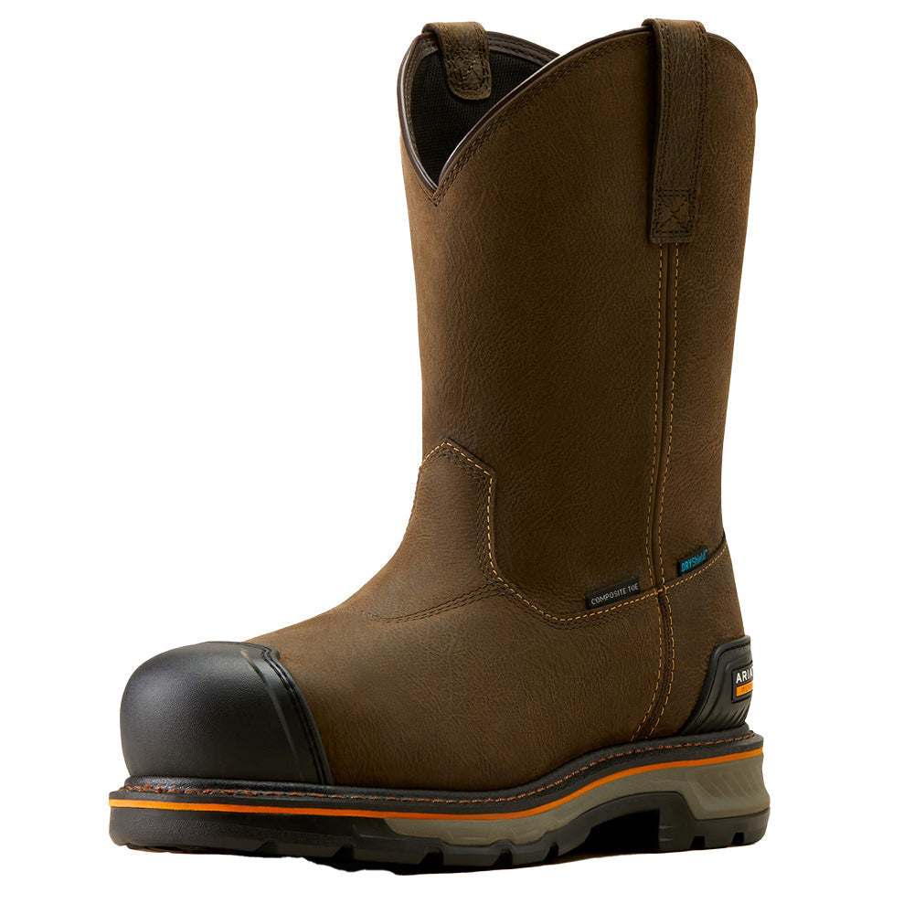 Composite Toe Work Boots – Waterproof Pull-On BOA Fit System Outdoor Safety Footwear