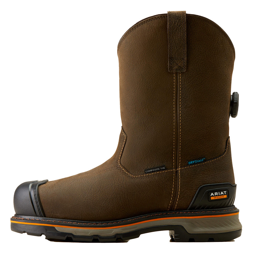 Composite Toe Work Boots – Waterproof Pull-On BOA Fit System Outdoor Safety Footwear