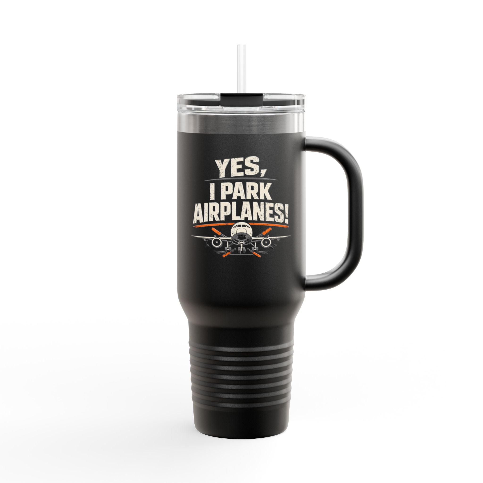 Yes I Park Airplanes 40oz Insulated Travel Mug