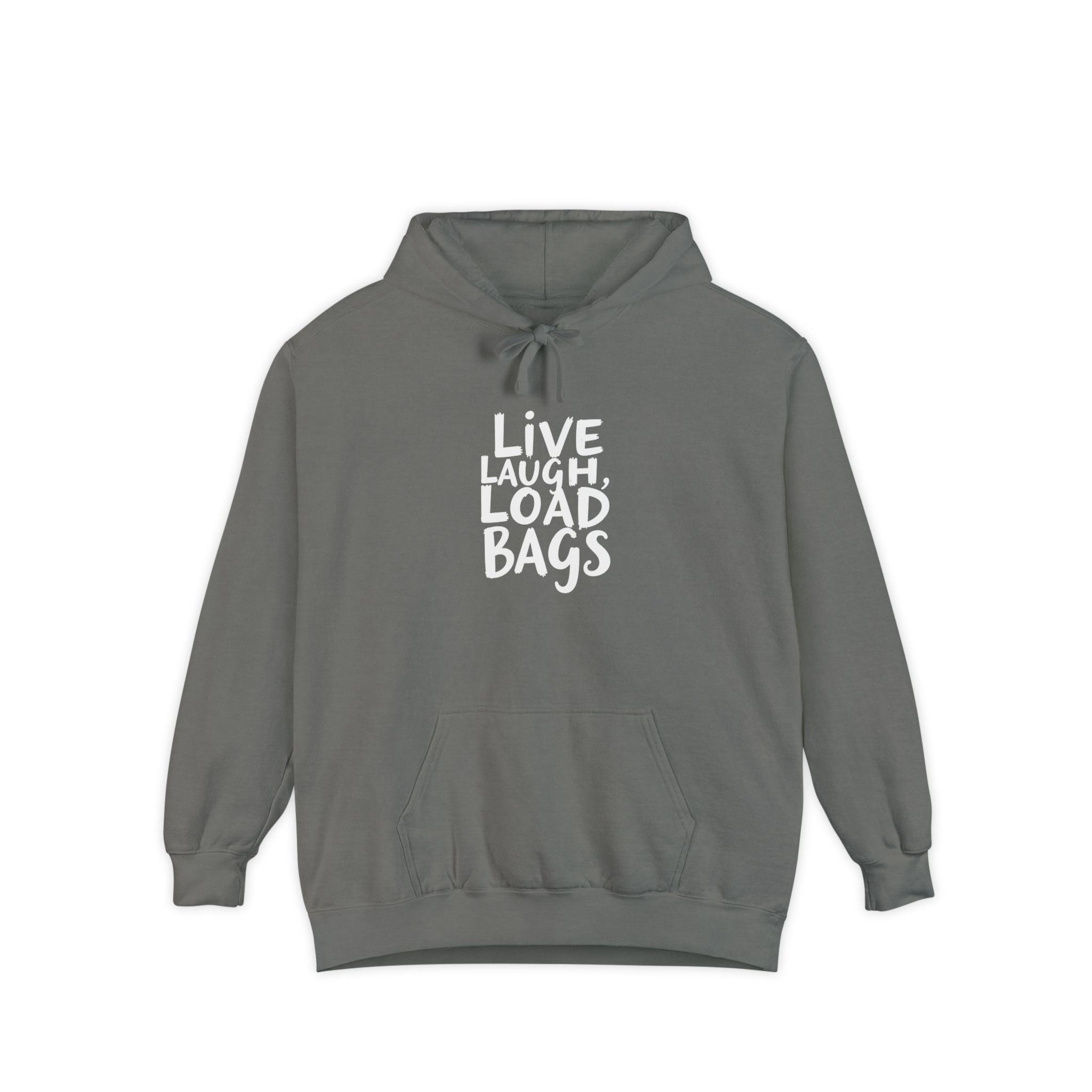 Live, Laugh, Load Bags – Tarmac Edition Hoodie (Comfort Colors®)