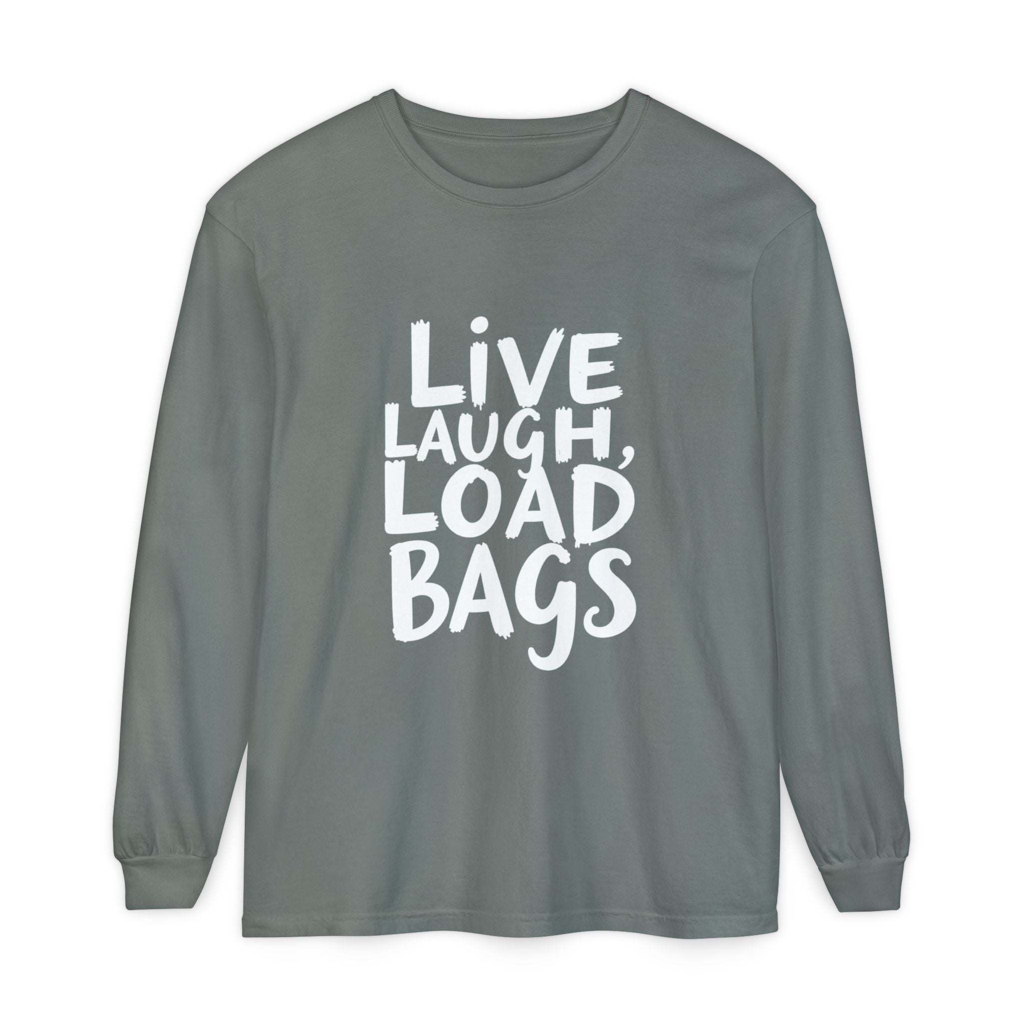 Live, Laugh, Load Bags – Tarmac Edition Long Sleeve (Comfort Colors®)