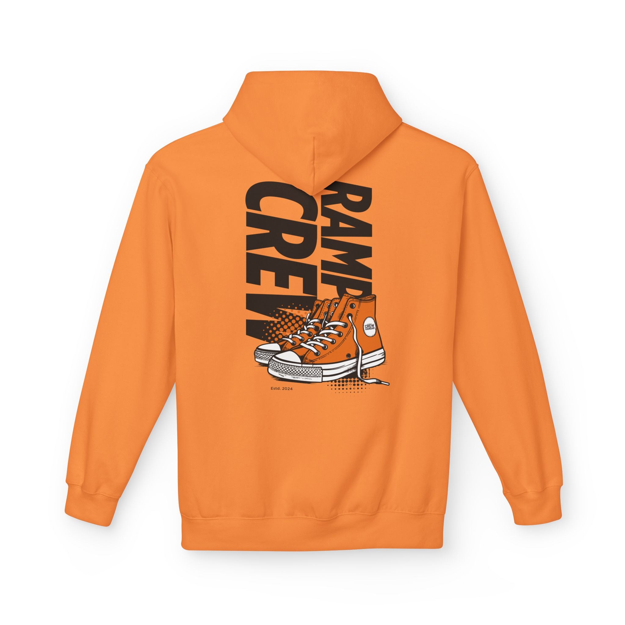 RAMP CREW Hoodie — Retro Orange Sneakers Graphic Hoodie