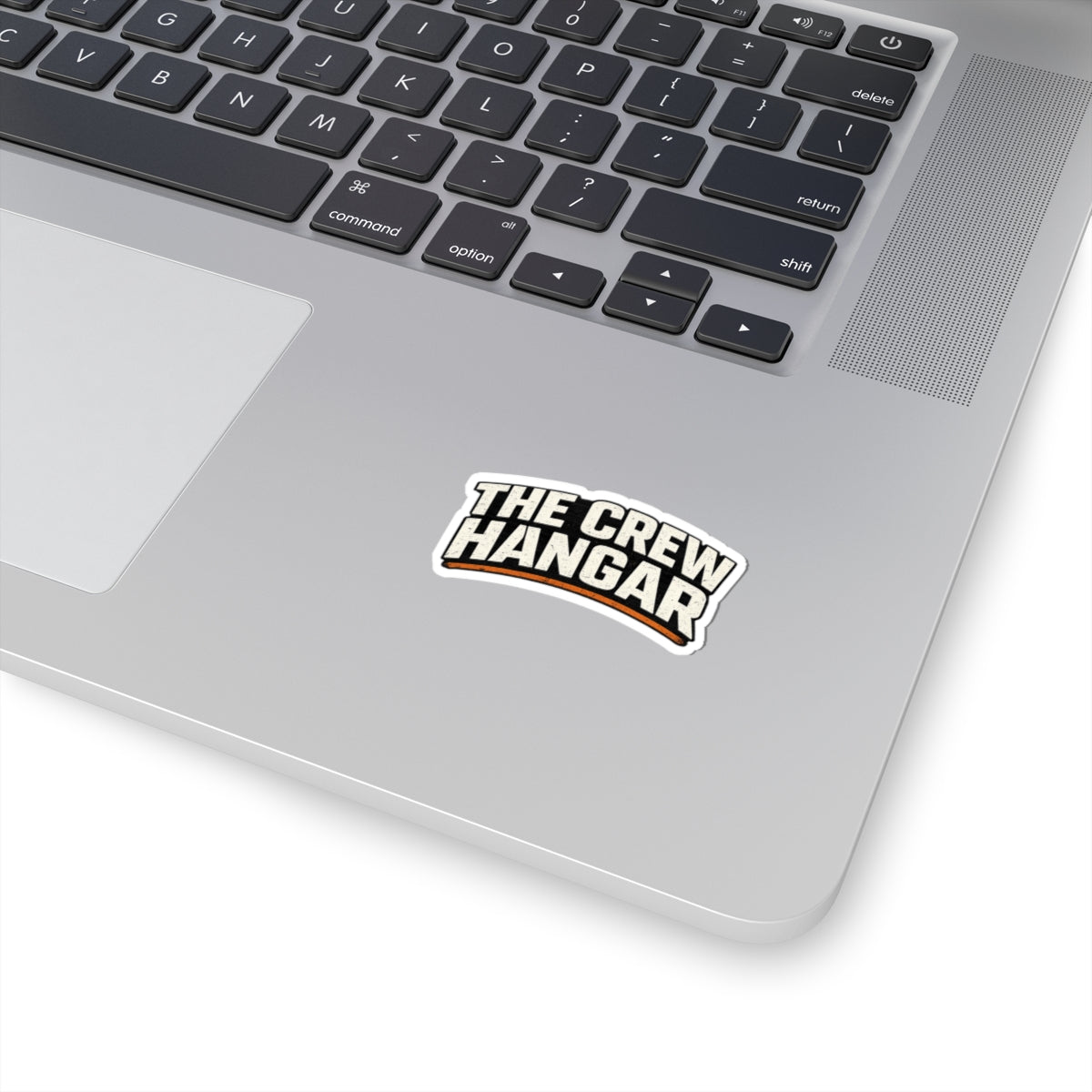 The Crew Hangar Kiss-Cut Sticker — Retro Bold Logo Sticker for Laptops, Gear & Tools