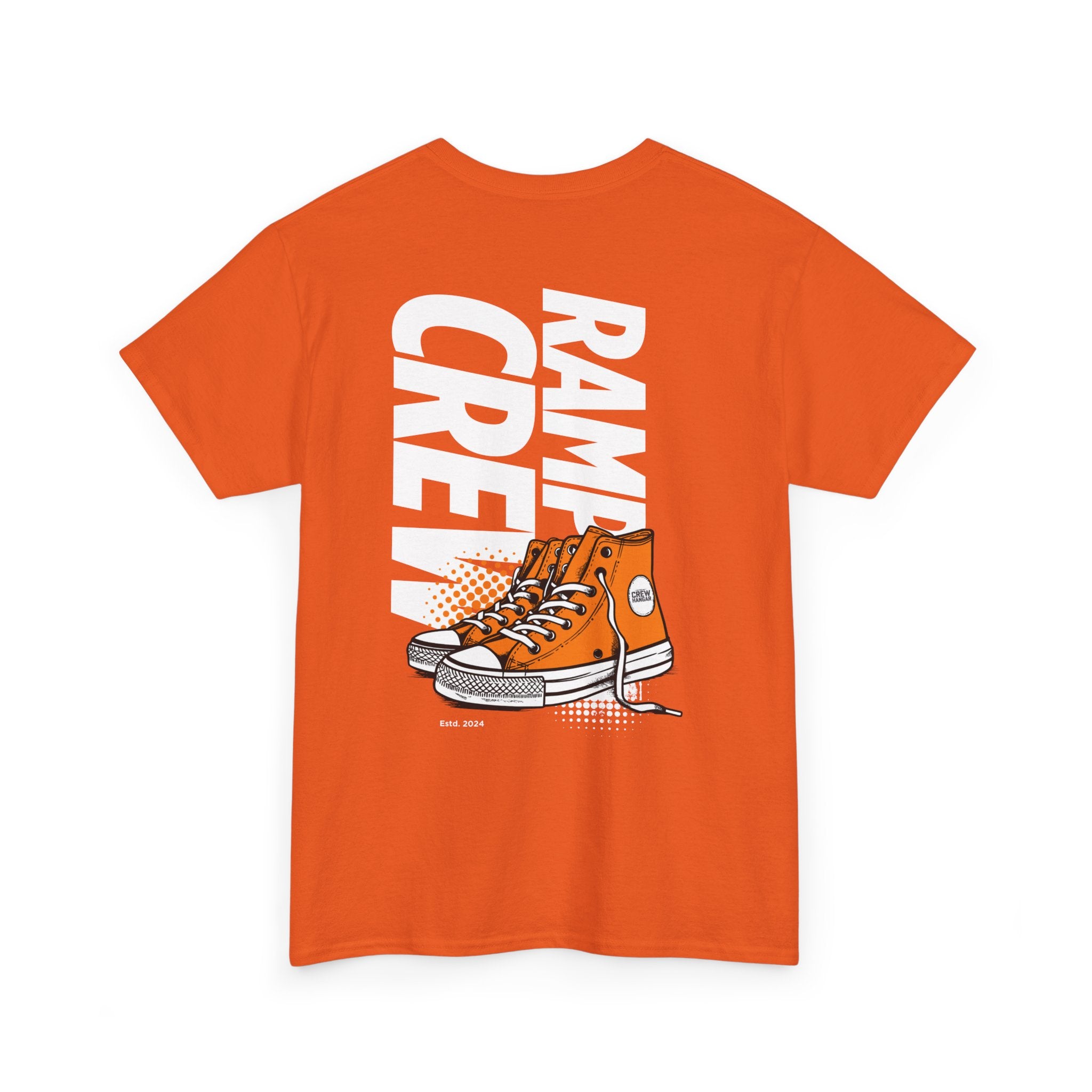 Graphic Tee — 'Ramp Crew' Orange Sneaker Skate Shirt