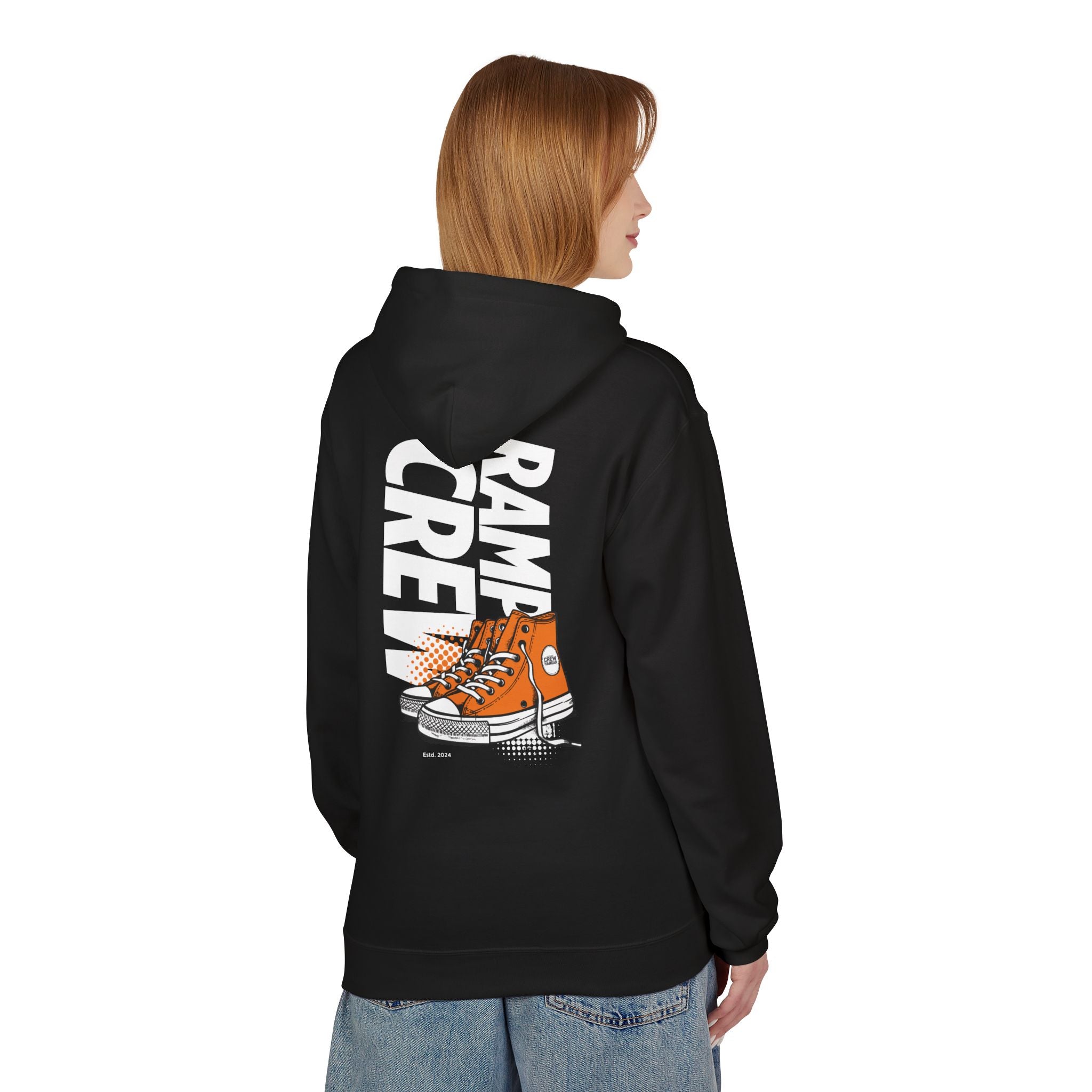RAMP CREW Hoodie — Retro Orange Sneakers Graphic Hoodie