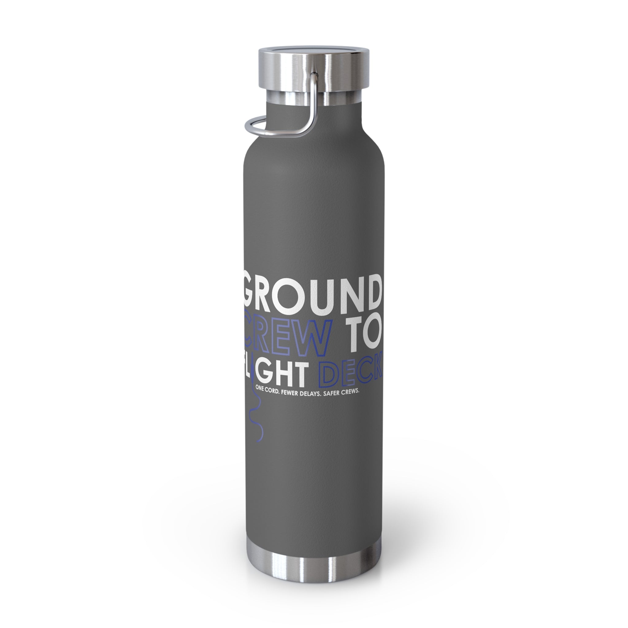GroundComm X30 - Copper Vacuum Insulated Bottle, 22oz