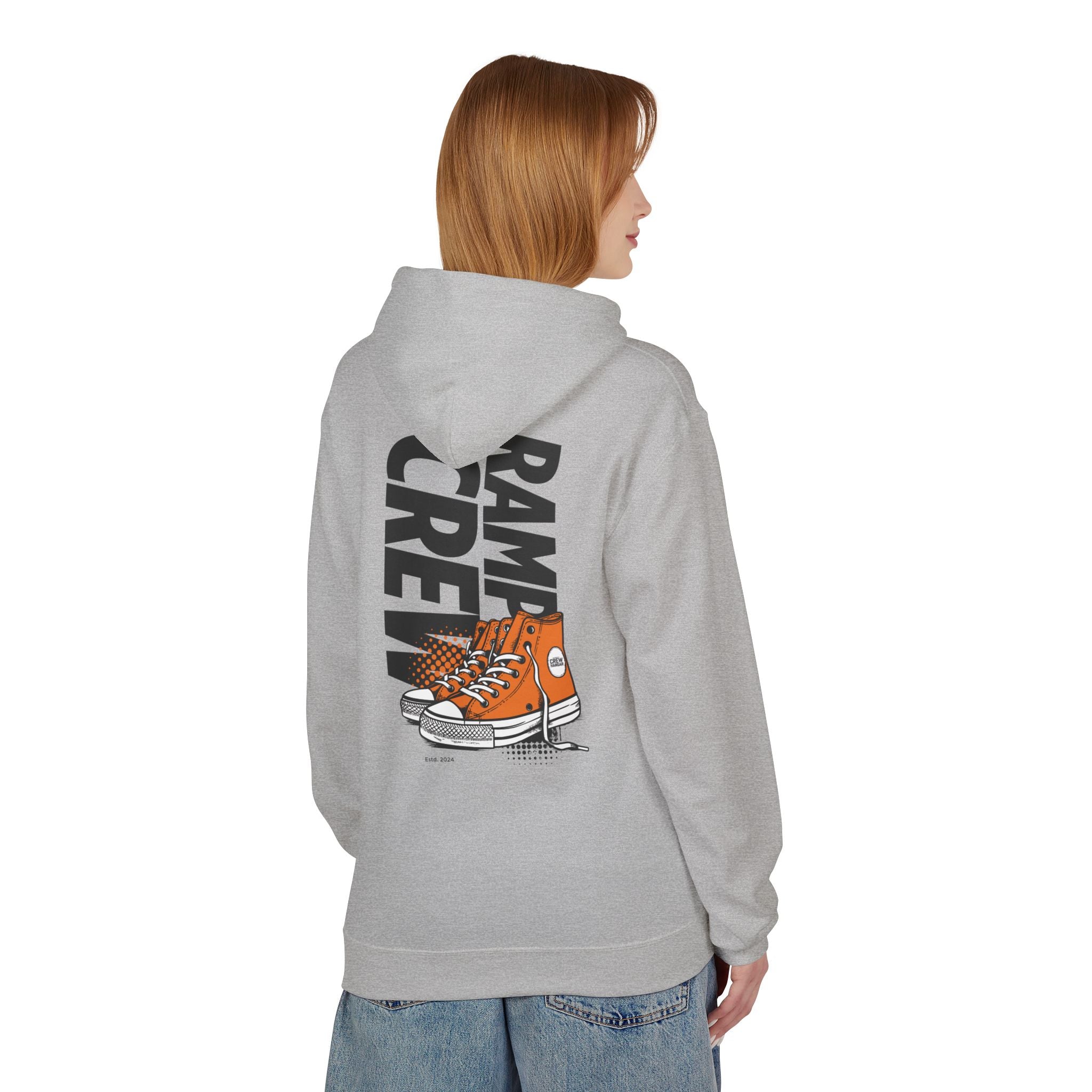 RAMP CREW Hoodie — Retro Orange Sneakers Graphic Hoodie