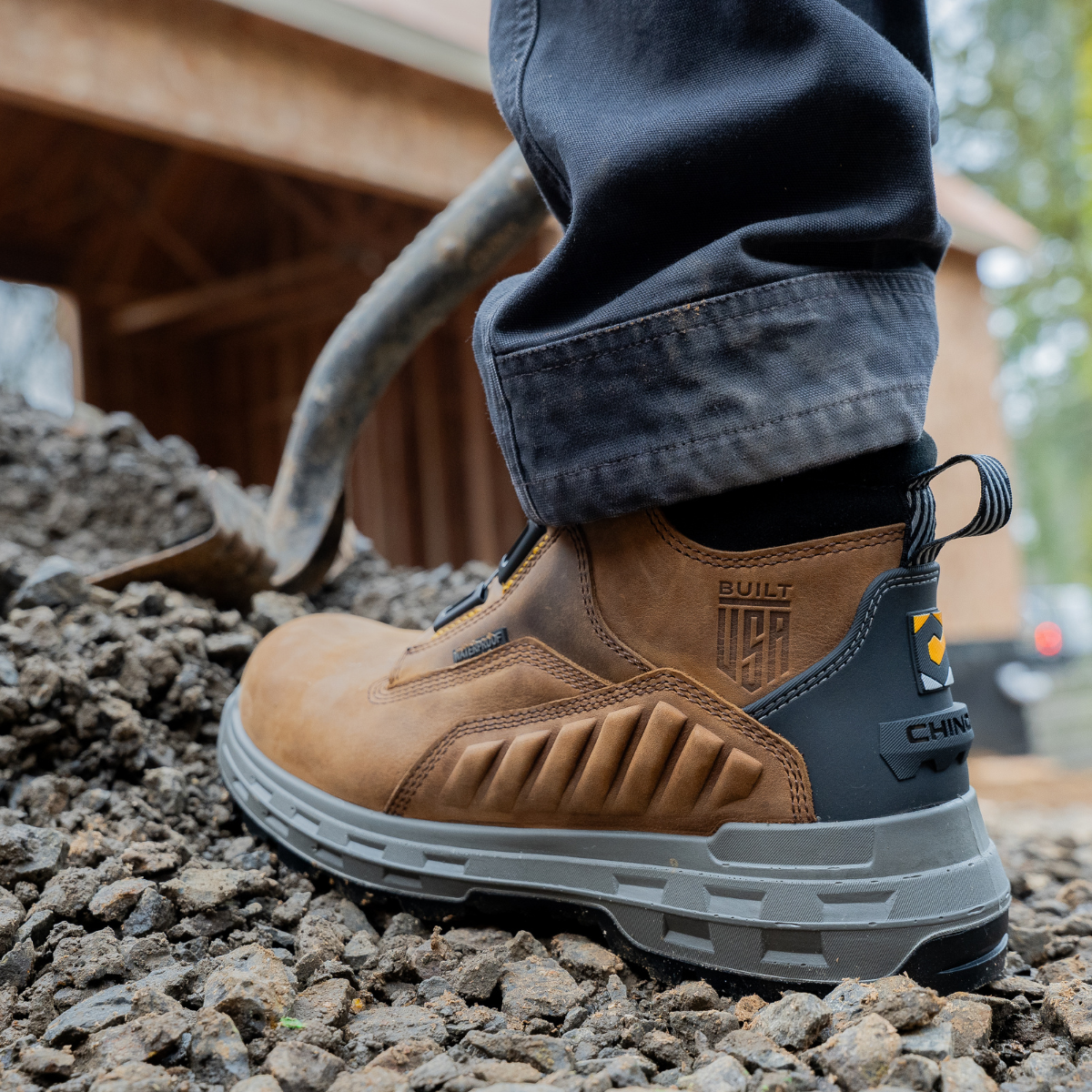 Wildwood 6” Soft Toe Turbolace™ Work Boot - Brown - Made in USA (by Chinook® Footwear)