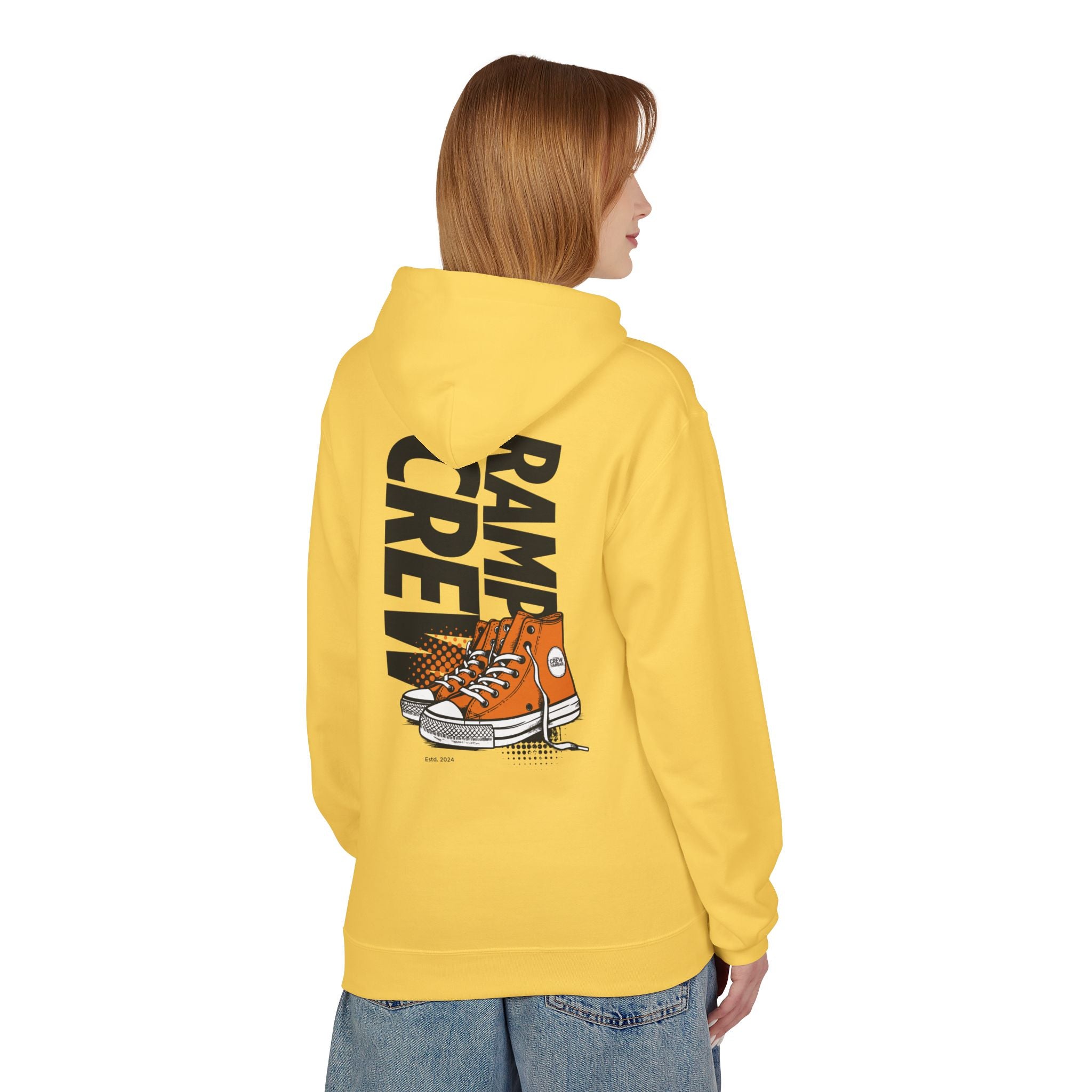 RAMP CREW Hoodie — Retro Orange Sneakers Graphic Hoodie