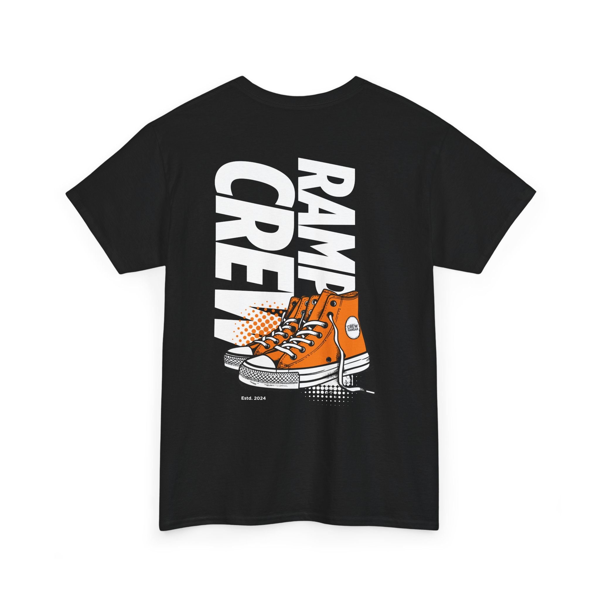 Graphic Tee — 'Ramp Crew' Orange Sneaker Skate Shirt