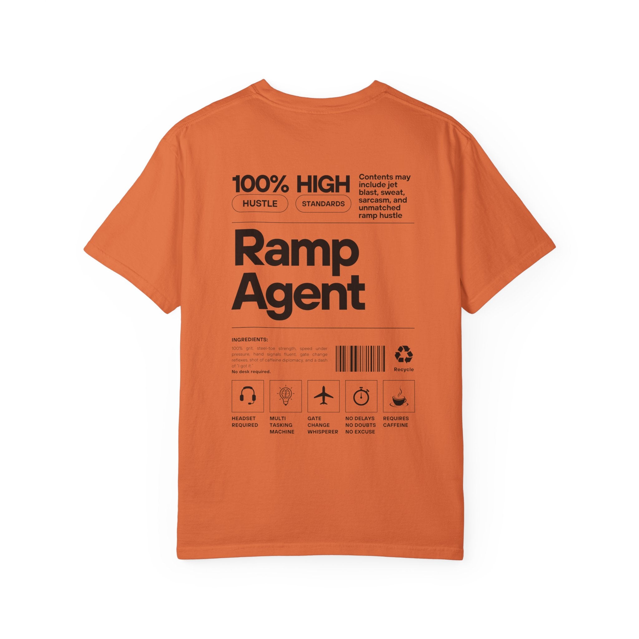 Ramp Agent Product Label Vintage Graphic T-Shirt | Unisex Vintage Tee, Travel Gift, Casual Wear, Aviation Enthusiast, Ground Crew Apparel