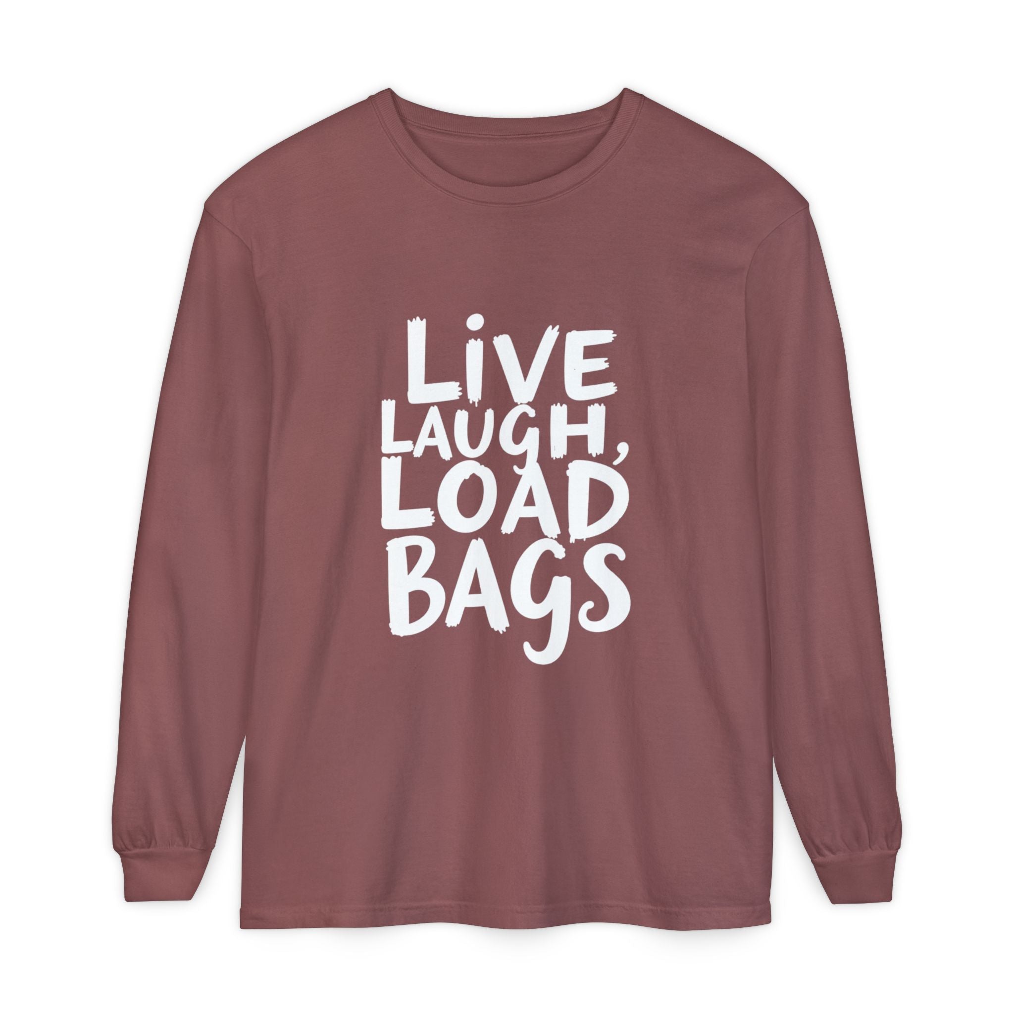 Live, Laugh, Load Bags – Tarmac Edition Long Sleeve (Comfort Colors®)
