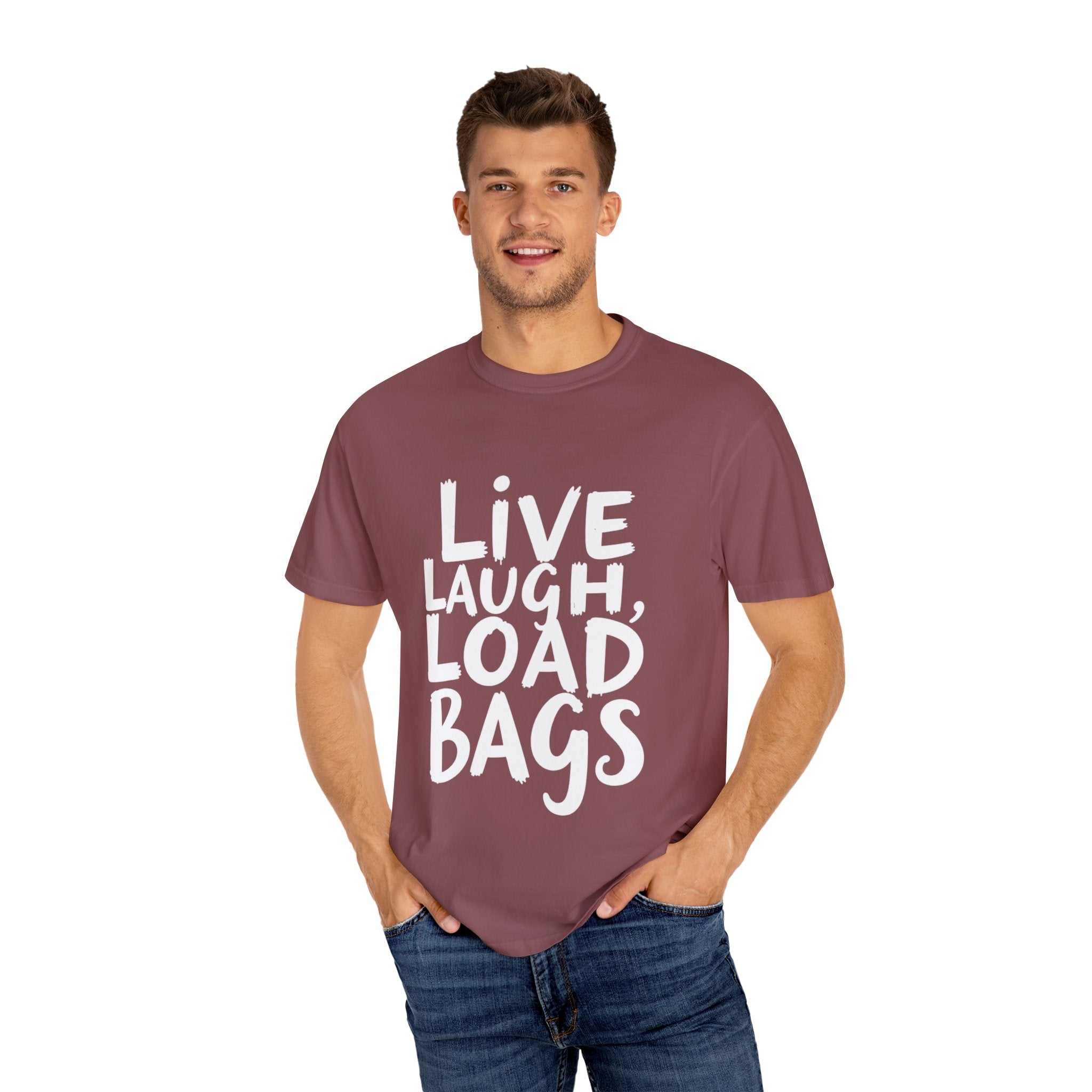 Live, Laugh, Load Bags – Tarmac Edition Tee (Comfort Colors®)