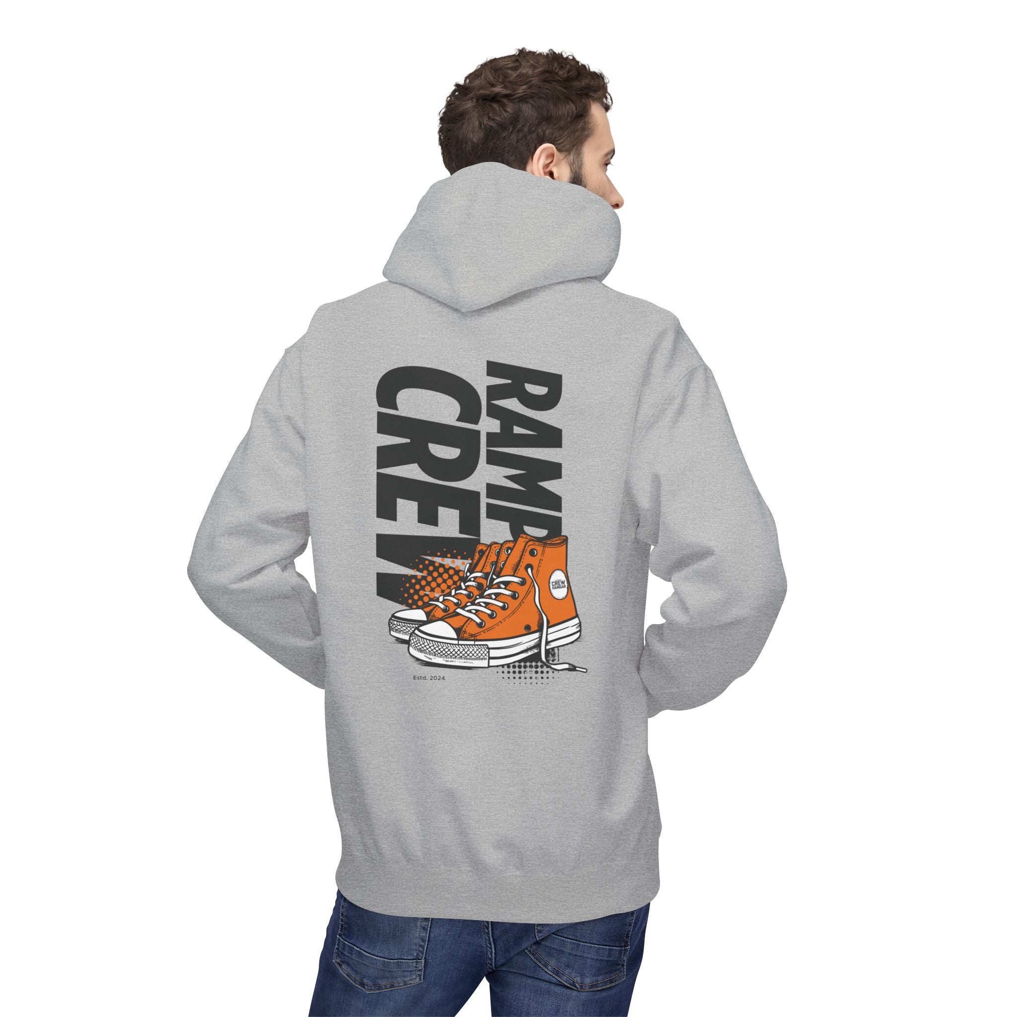 RAMP CREW Hoodie — Retro Orange Sneakers Graphic Hoodie