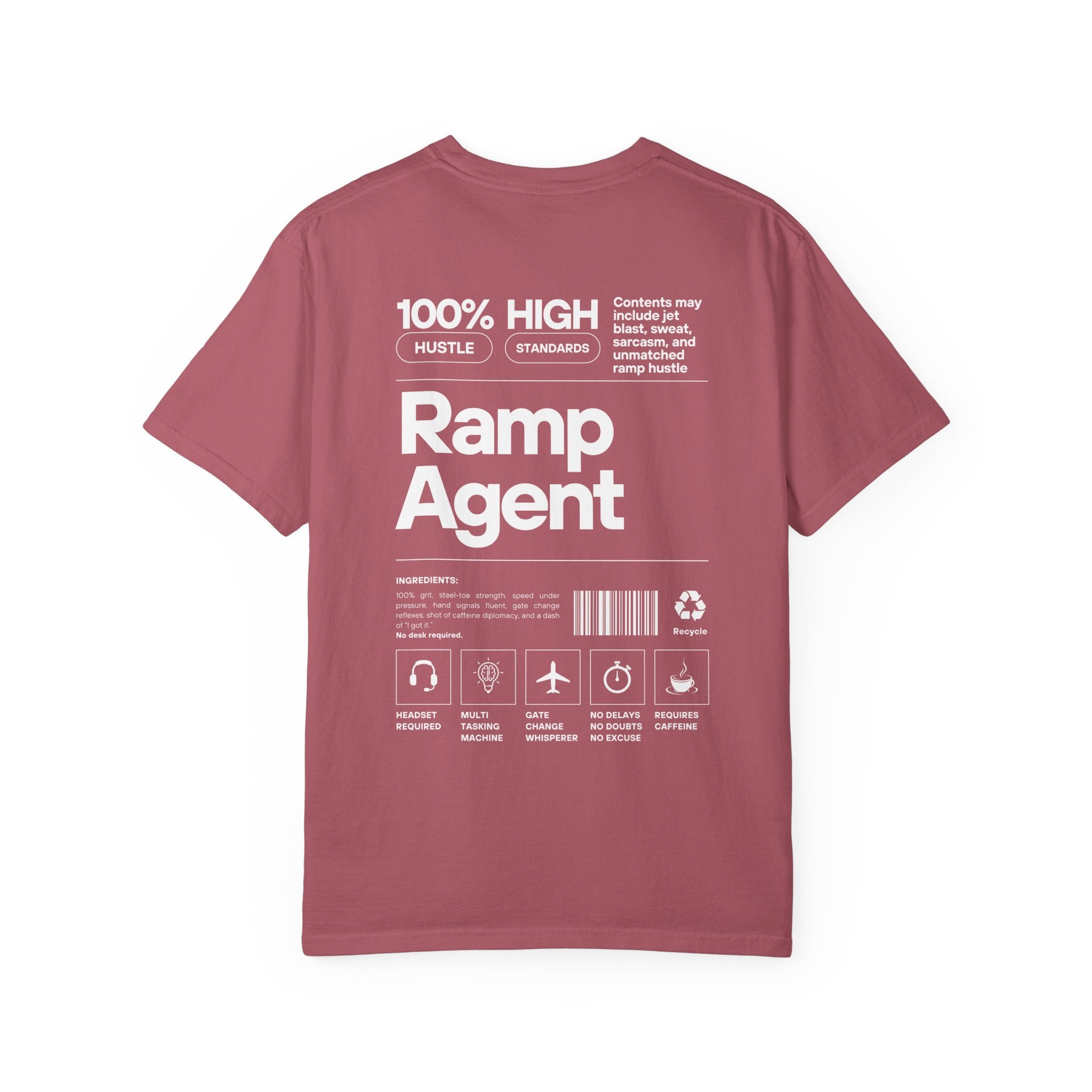 Ramp Agent Product Label Vintage Graphic T-Shirt | Unisex Vintage Tee, Travel Gift, Casual Wear, Aviation Enthusiast, Ground Crew Apparel