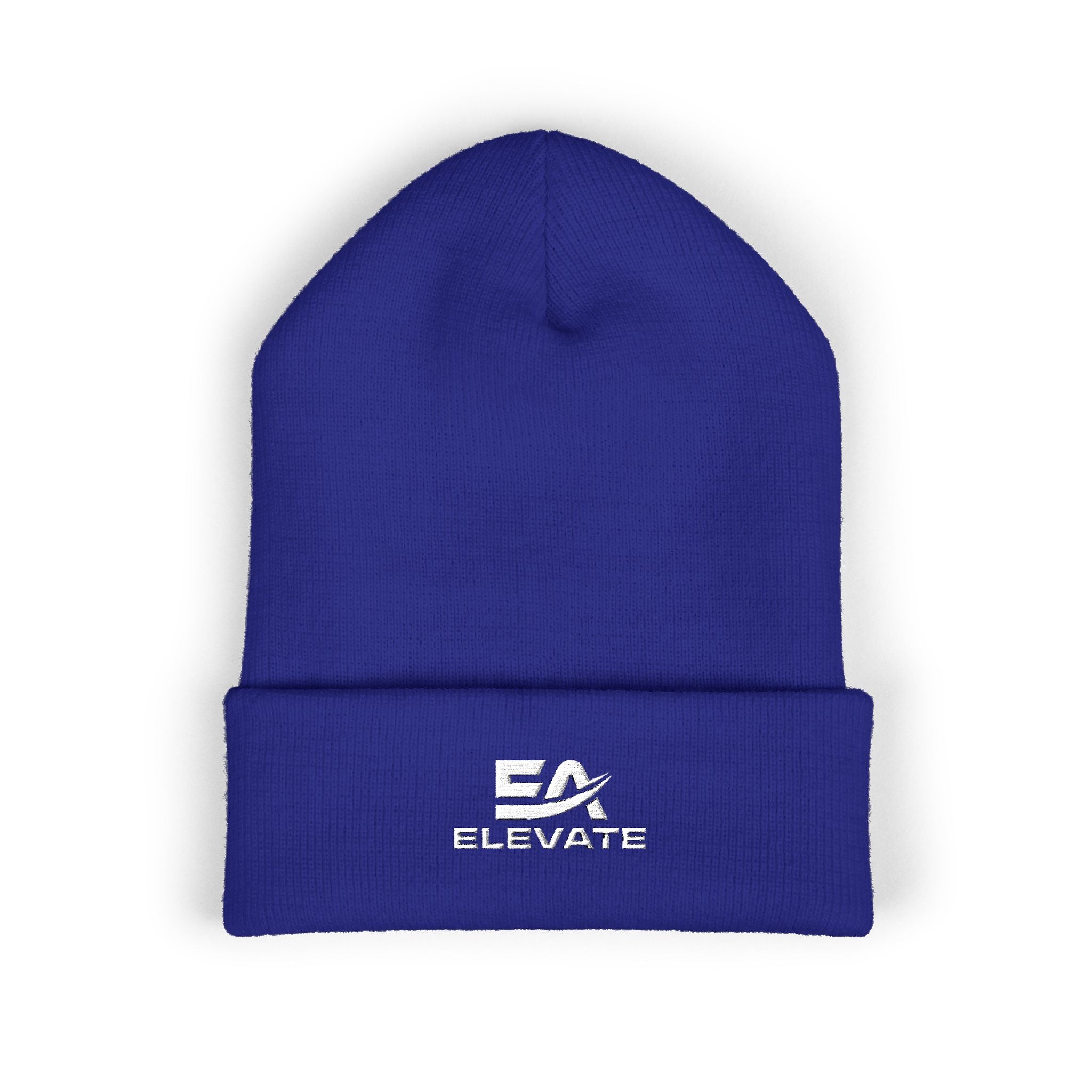 Elevate Embroidered Cuffed Beanie – Classic Knit Winter Hat