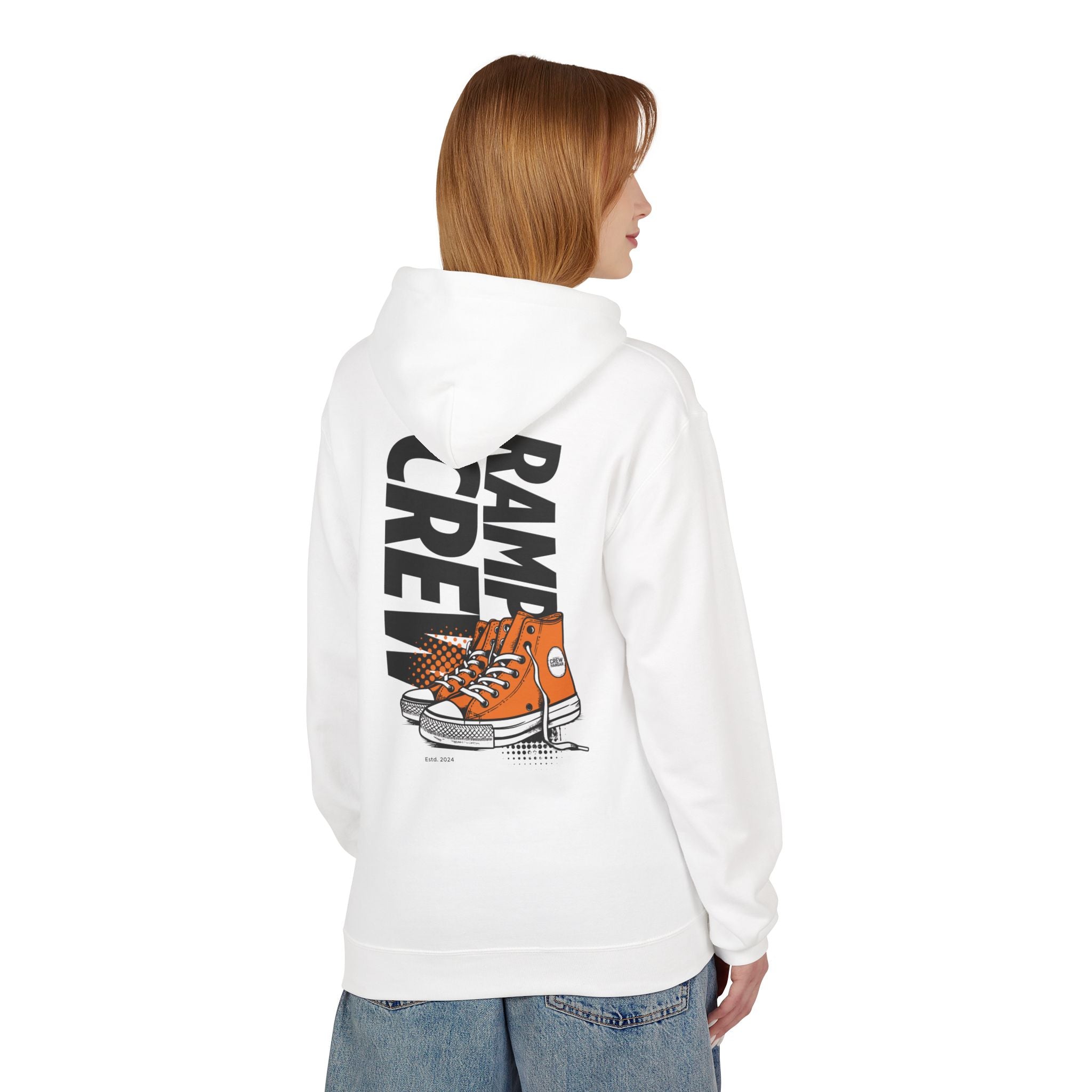 RAMP CREW Hoodie — Retro Orange Sneakers Graphic Hoodie