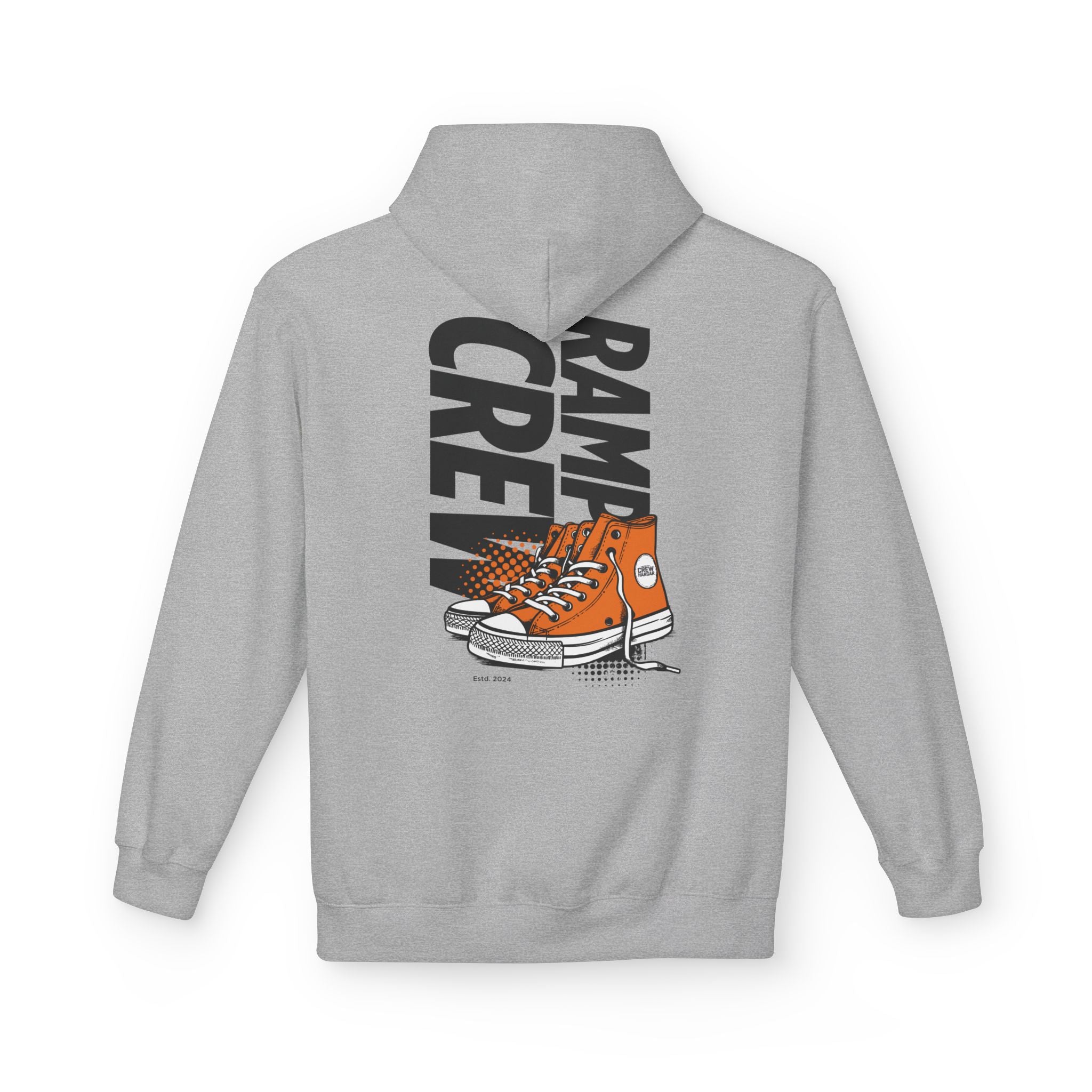 RAMP CREW Hoodie — Retro Orange Sneakers Graphic Hoodie