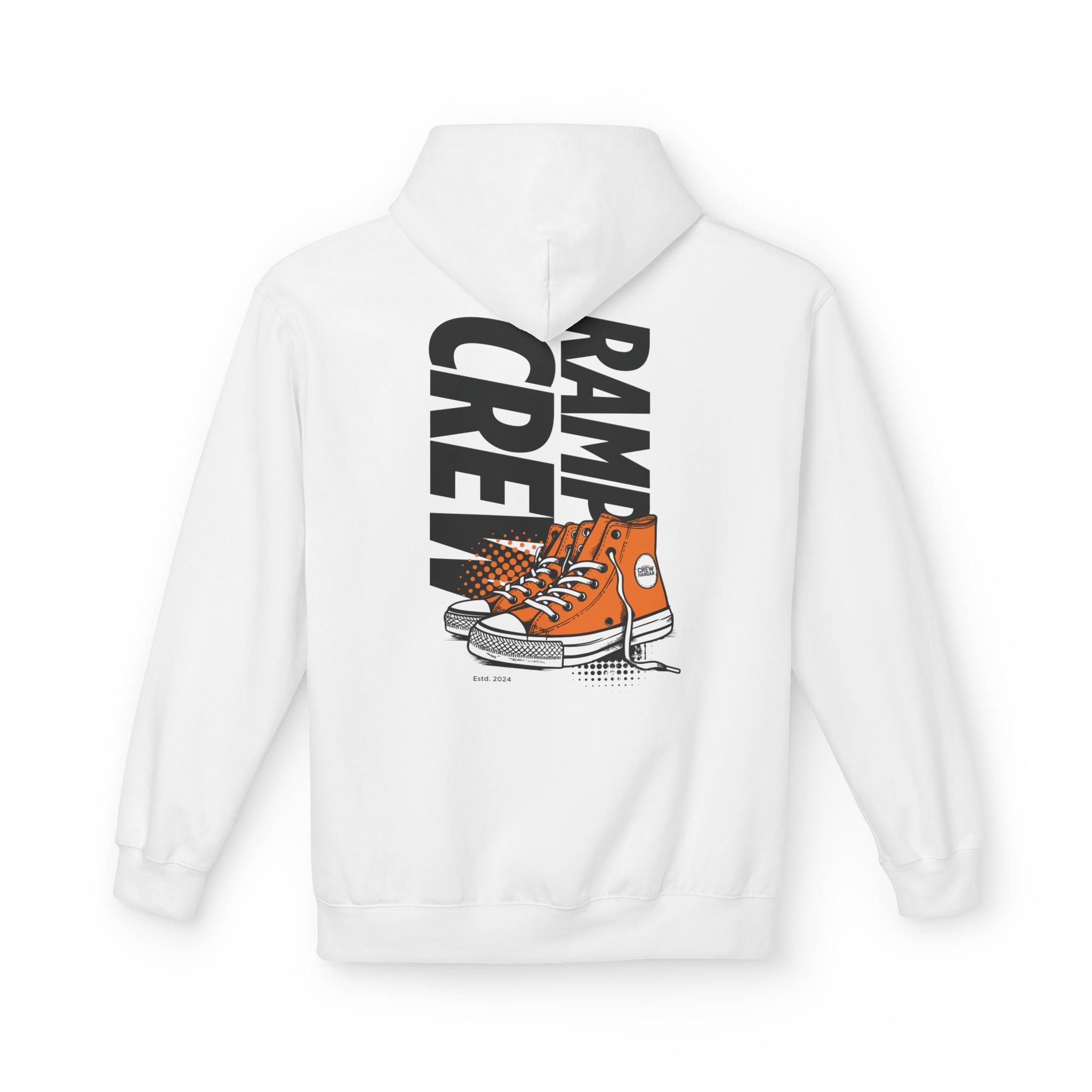 RAMP CREW Hoodie — Retro Orange Sneakers Graphic Hoodie