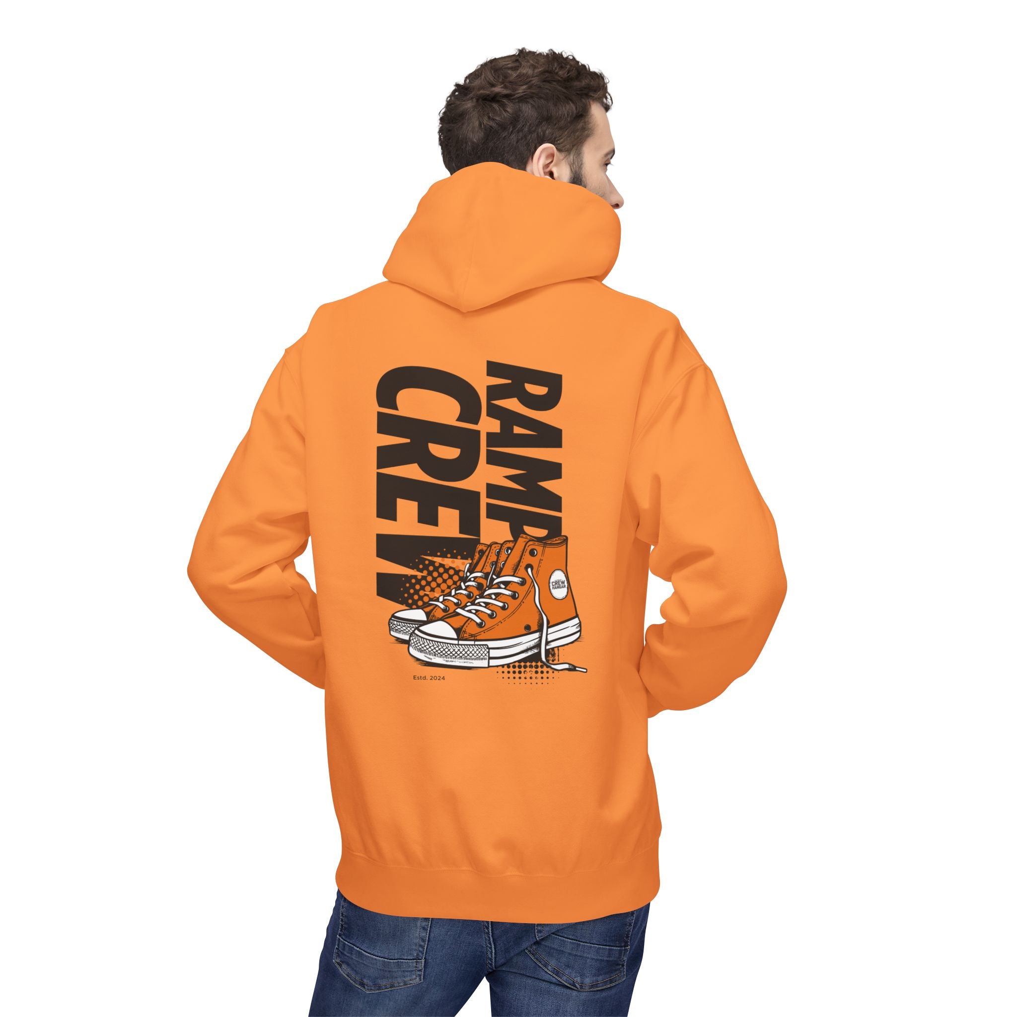RAMP CREW Hoodie — Retro Orange Sneakers Graphic Hoodie