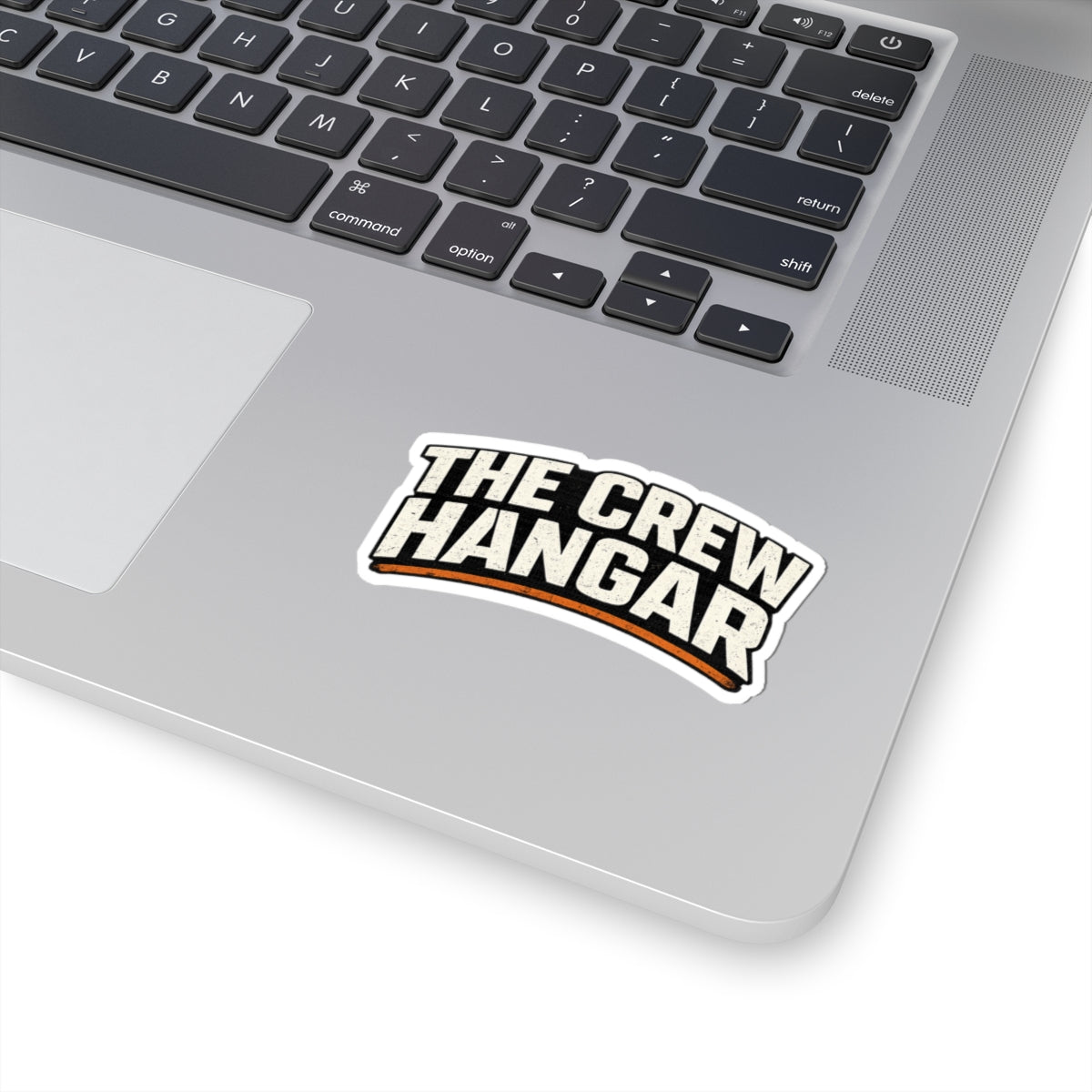 The Crew Hangar Kiss-Cut Sticker — Retro Bold Logo Sticker for Laptops, Gear & Tools