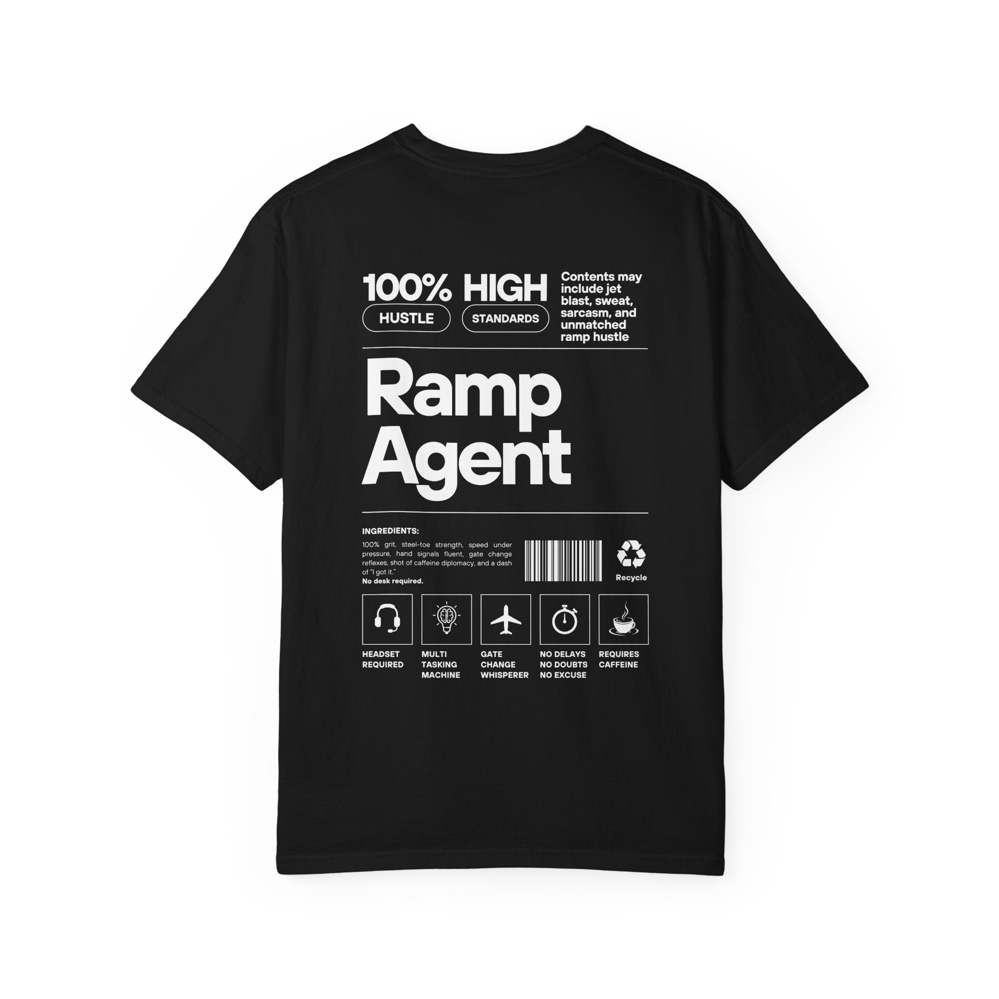 Ramp Agent Product Label Vintage Graphic T-Shirt | Unisex Vintage Tee, Travel Gift, Casual Wear, Aviation Enthusiast, Ground Crew Apparel
