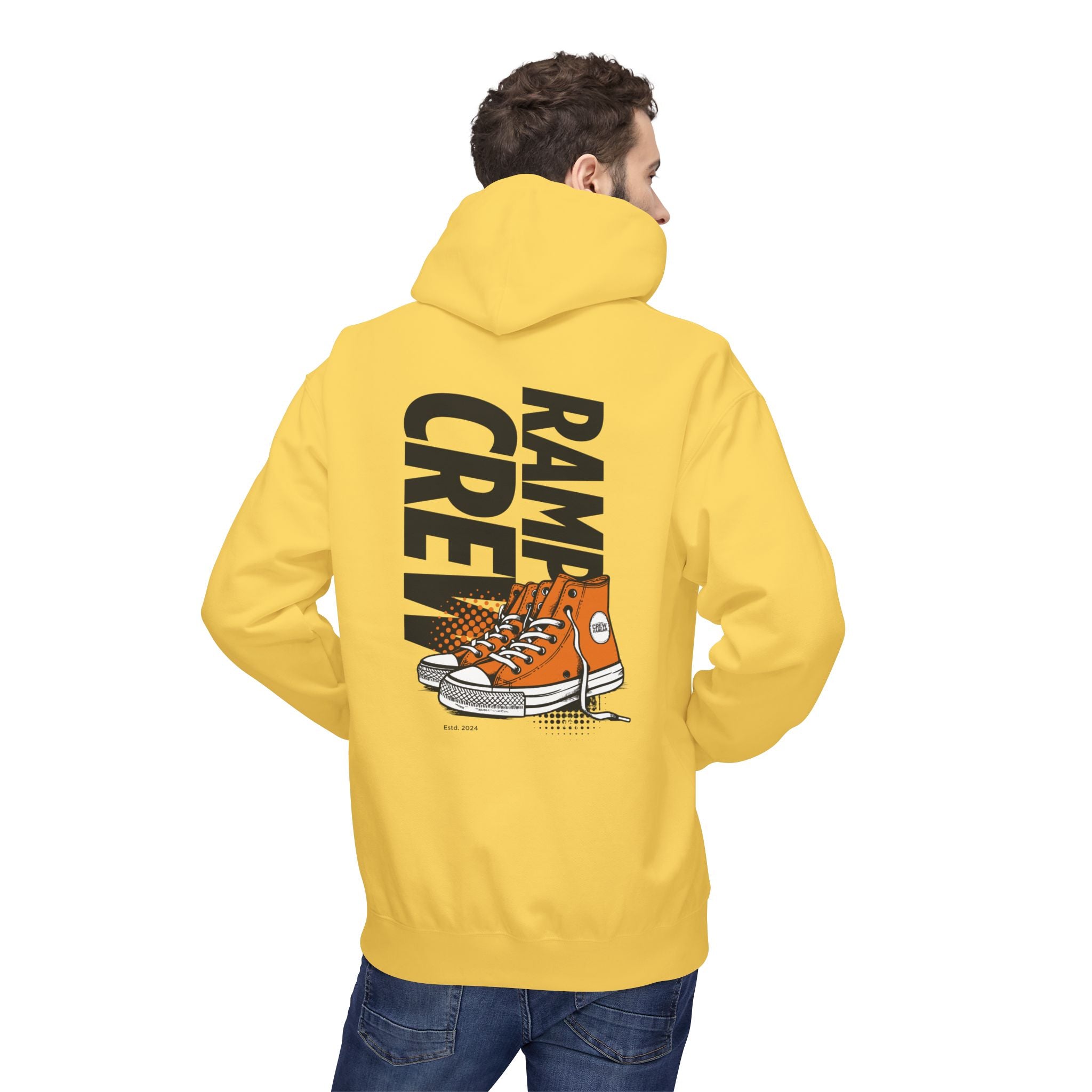 RAMP CREW Hoodie — Retro Orange Sneakers Graphic Hoodie