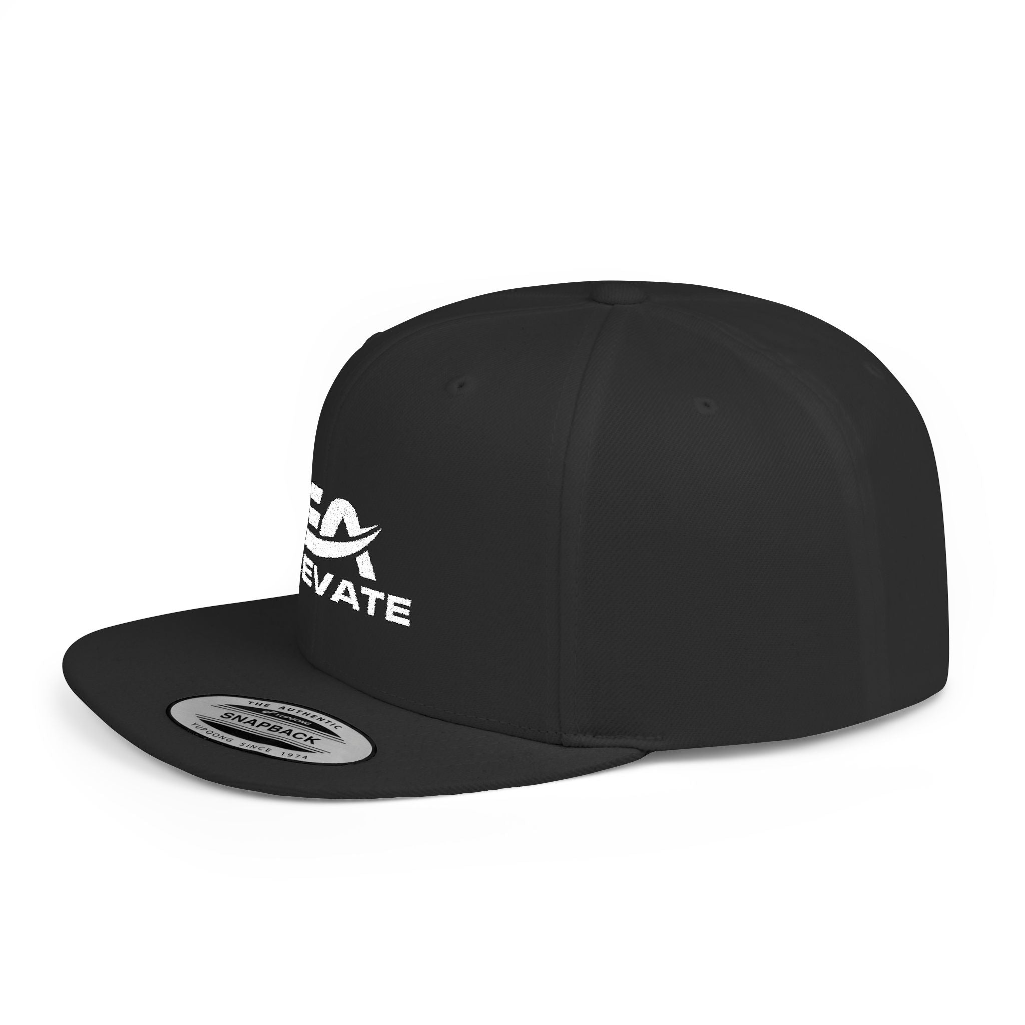 Elevate Flat Bill Snapback Hat – Embroidered Street Style Edition