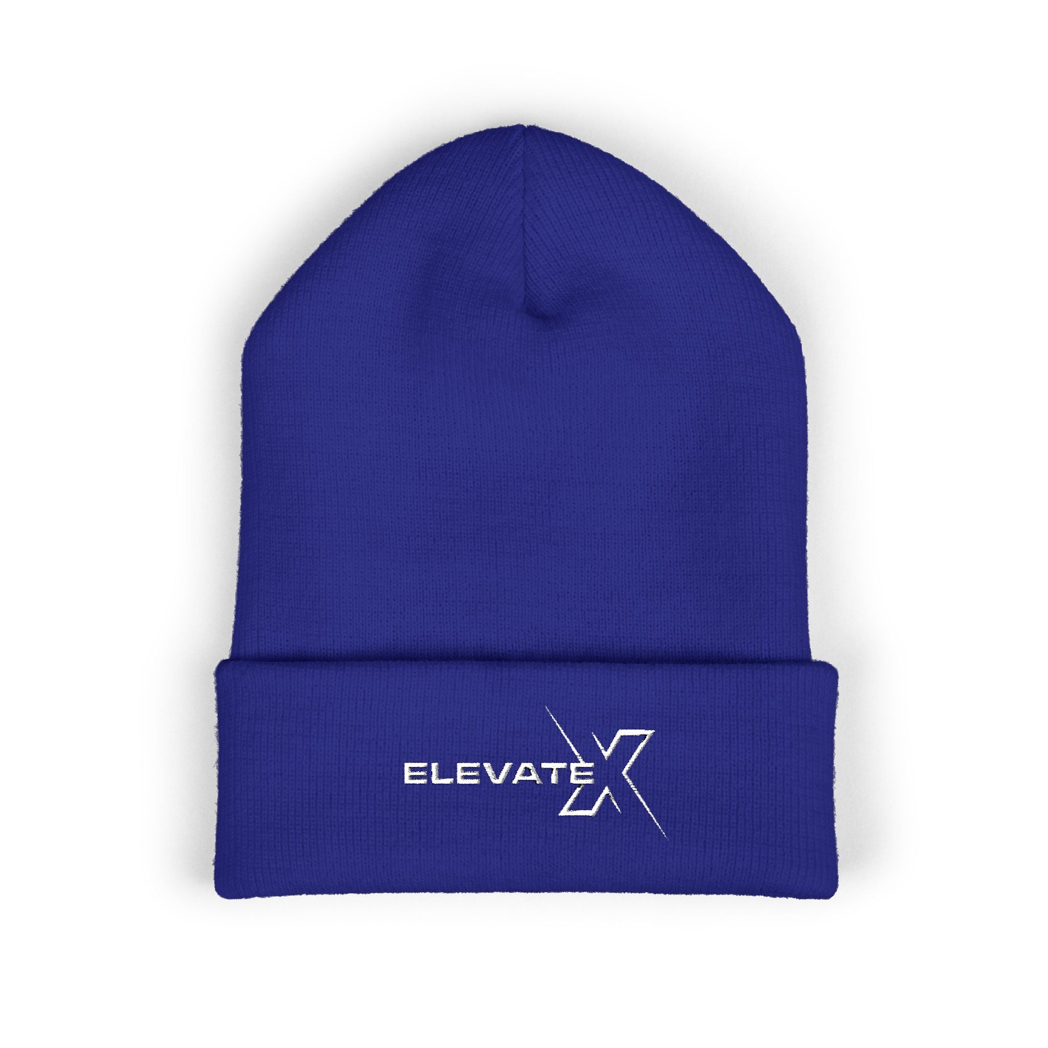 Elevate X Embroidered Cuffed Beanie