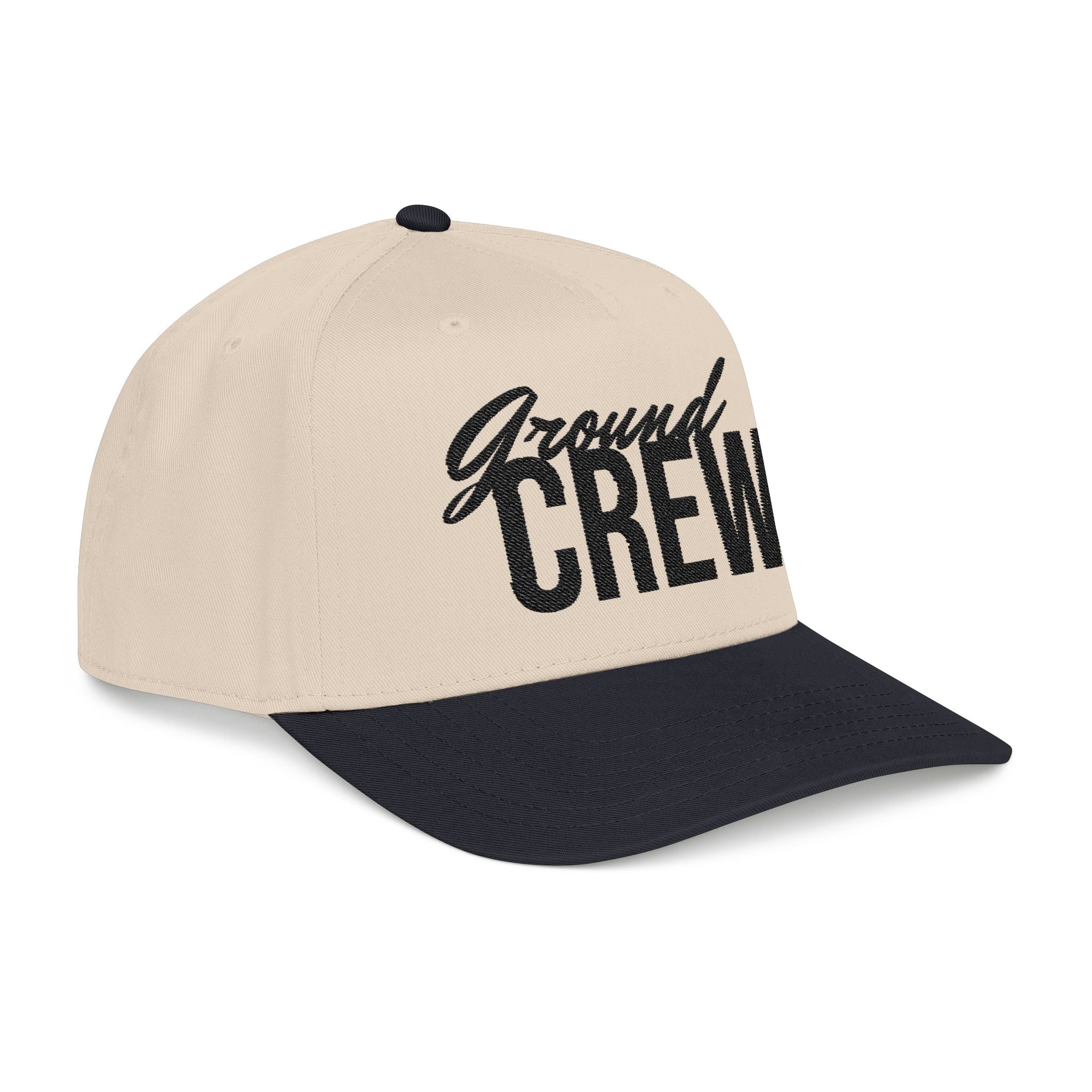 Ground Crew Baseball Cap — Embroidered Aviation Crew Hat
