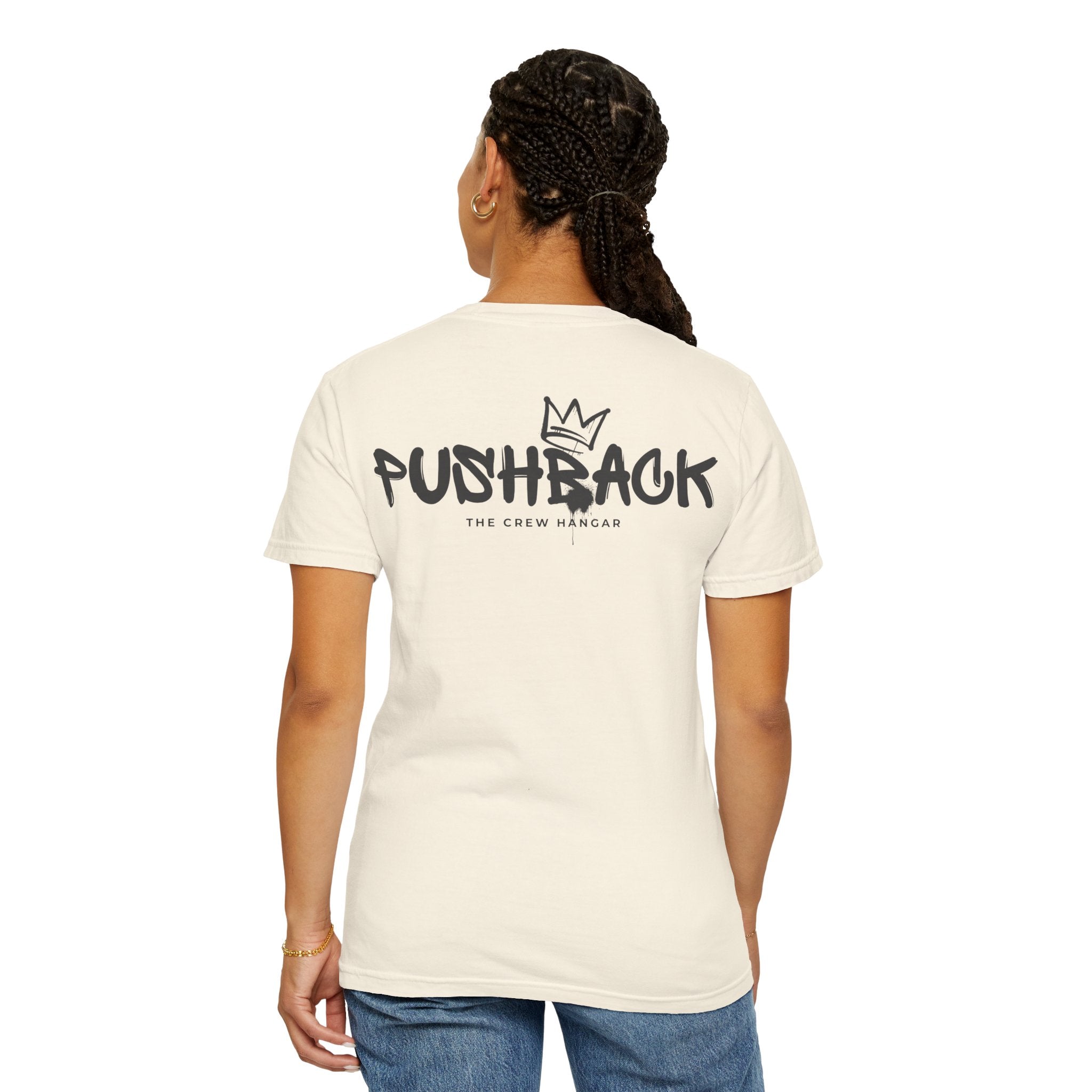PUSHBACK Vintage Crown Tee – The Crew Hangar Edition