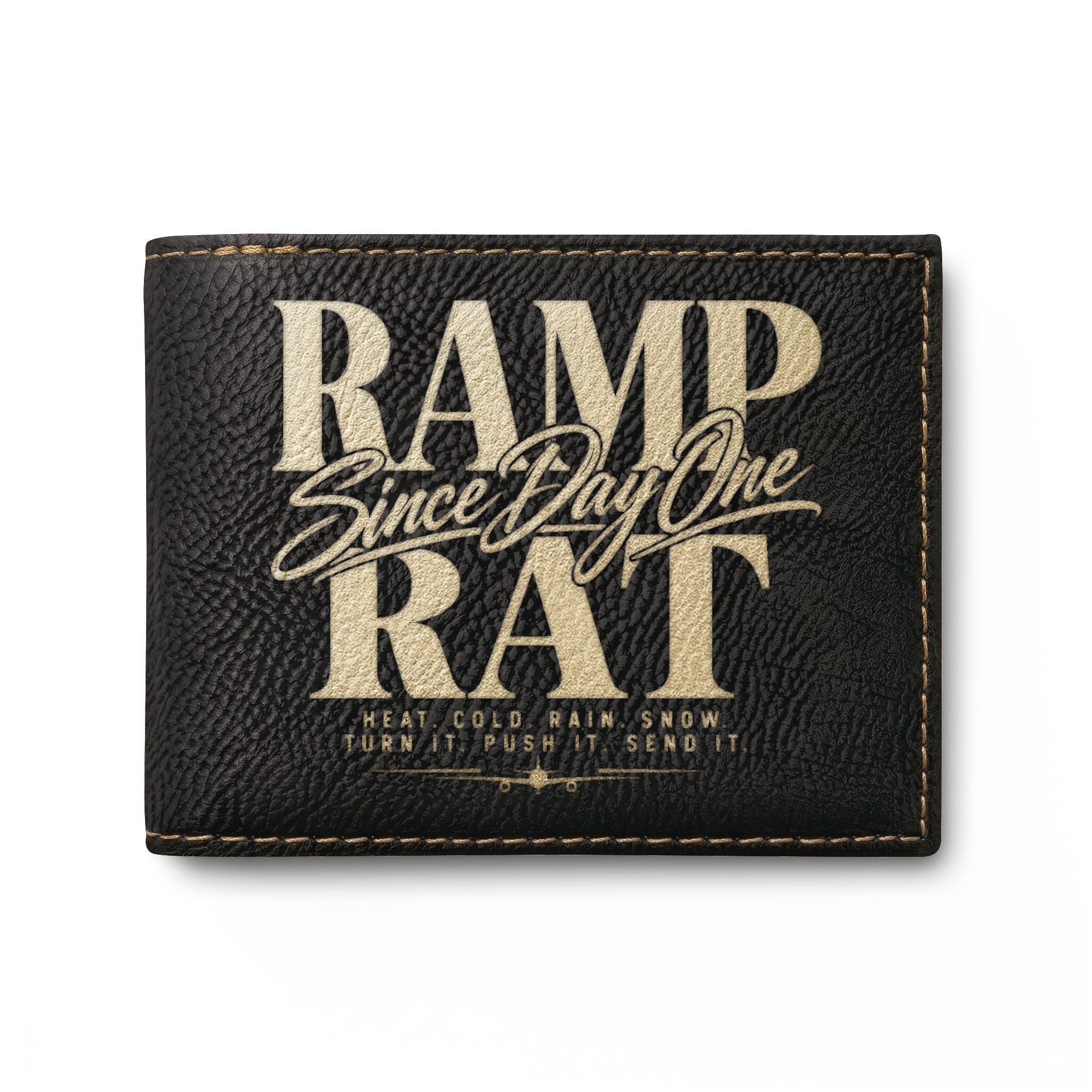 Ramp Rat Bi-Fold Wallet – 'Since Day One' Leather Card Holder