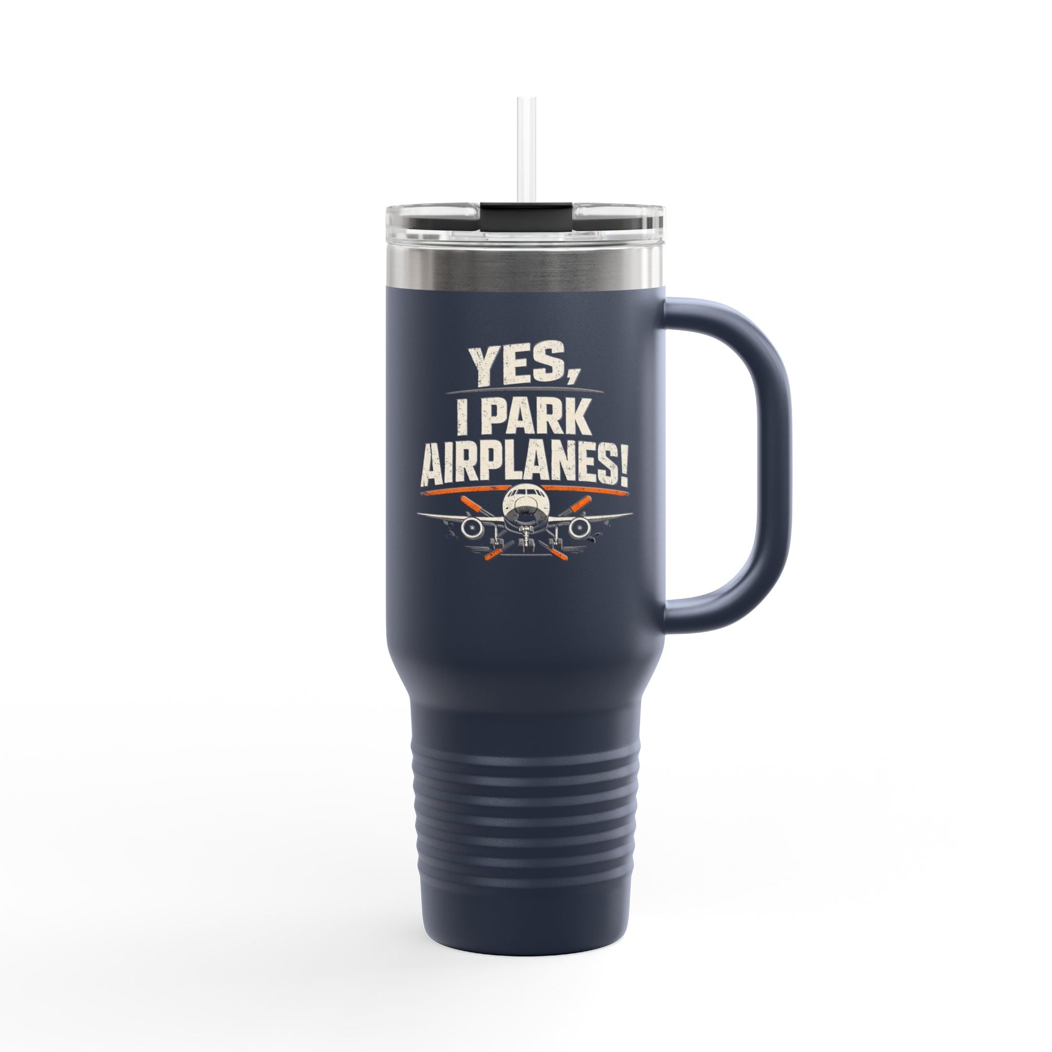 Yes I Park Airplanes 40oz Insulated Travel Mug
