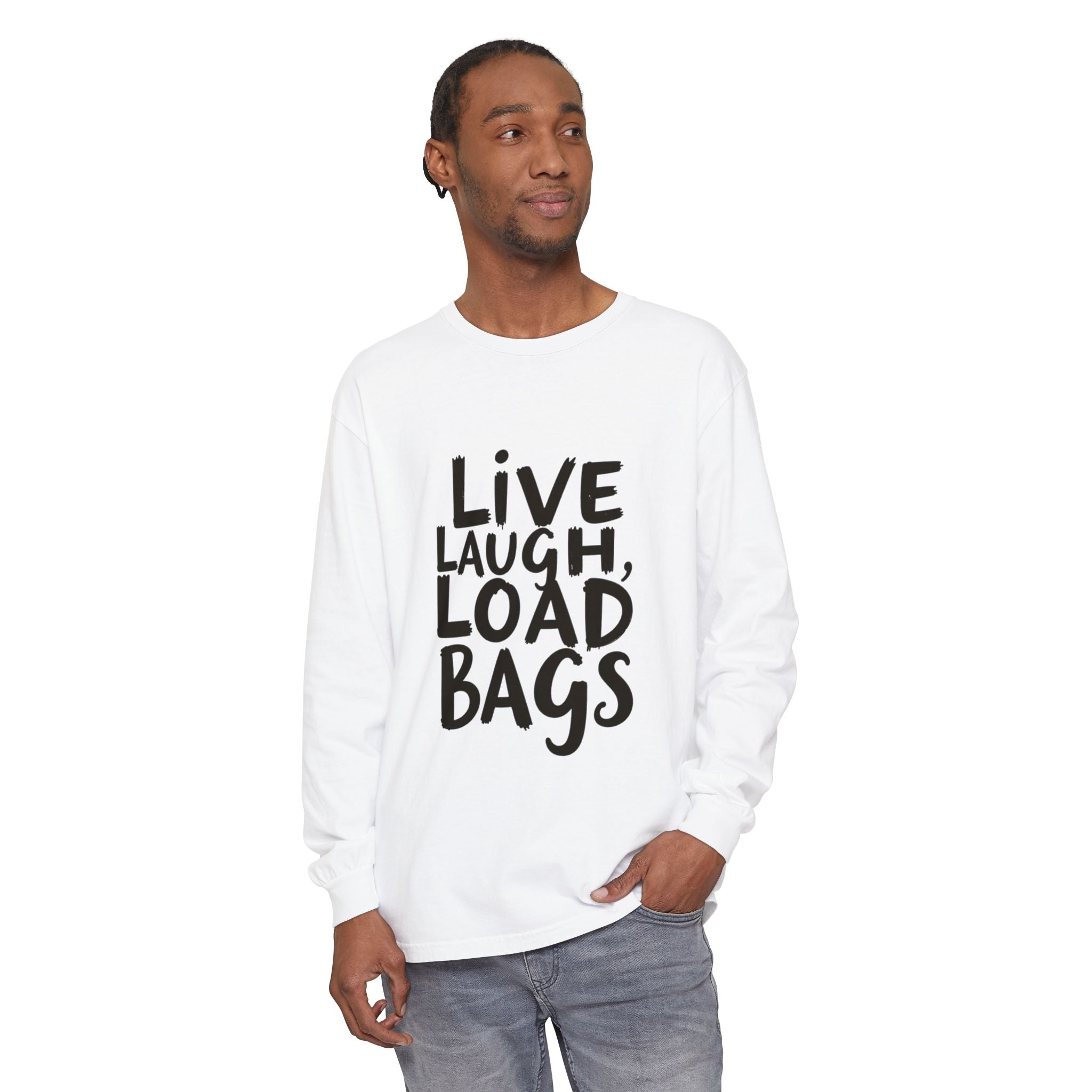 Live, Laugh, Load Bags – Tarmac Edition Long Sleeve (Comfort Colors®)
