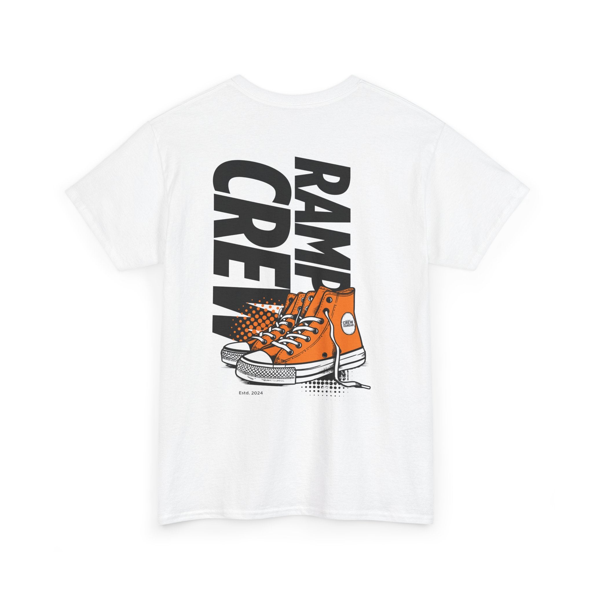 Graphic Tee — 'Ramp Crew' Orange Sneaker Skate Shirt
