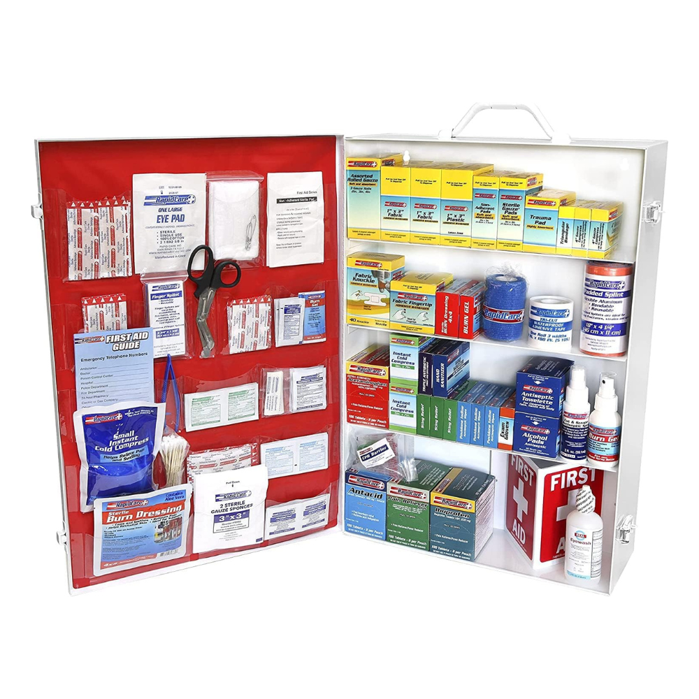 4 Shelf Metal First Aid Cabinet - 2015