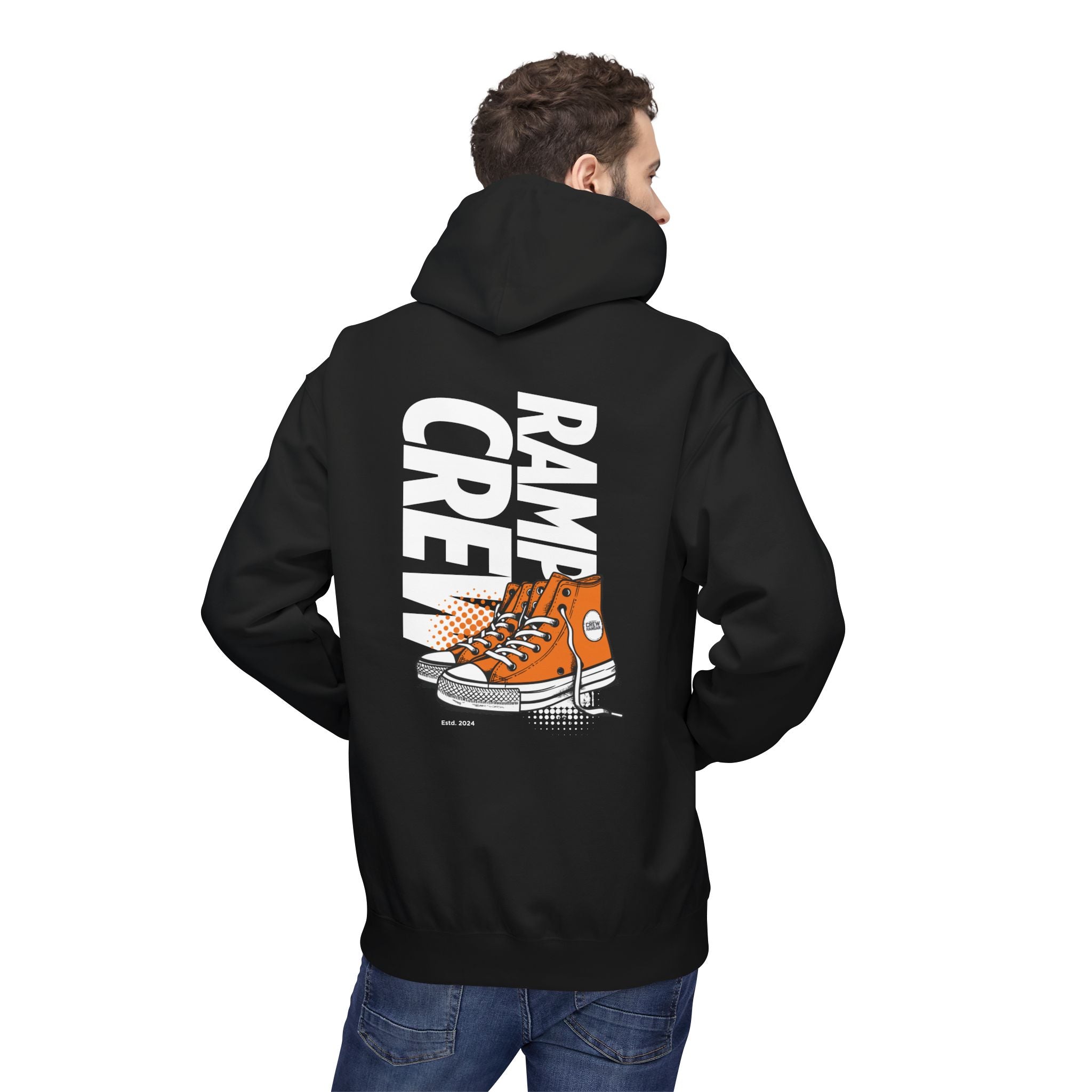 RAMP CREW Hoodie — Retro Orange Sneakers Graphic Hoodie