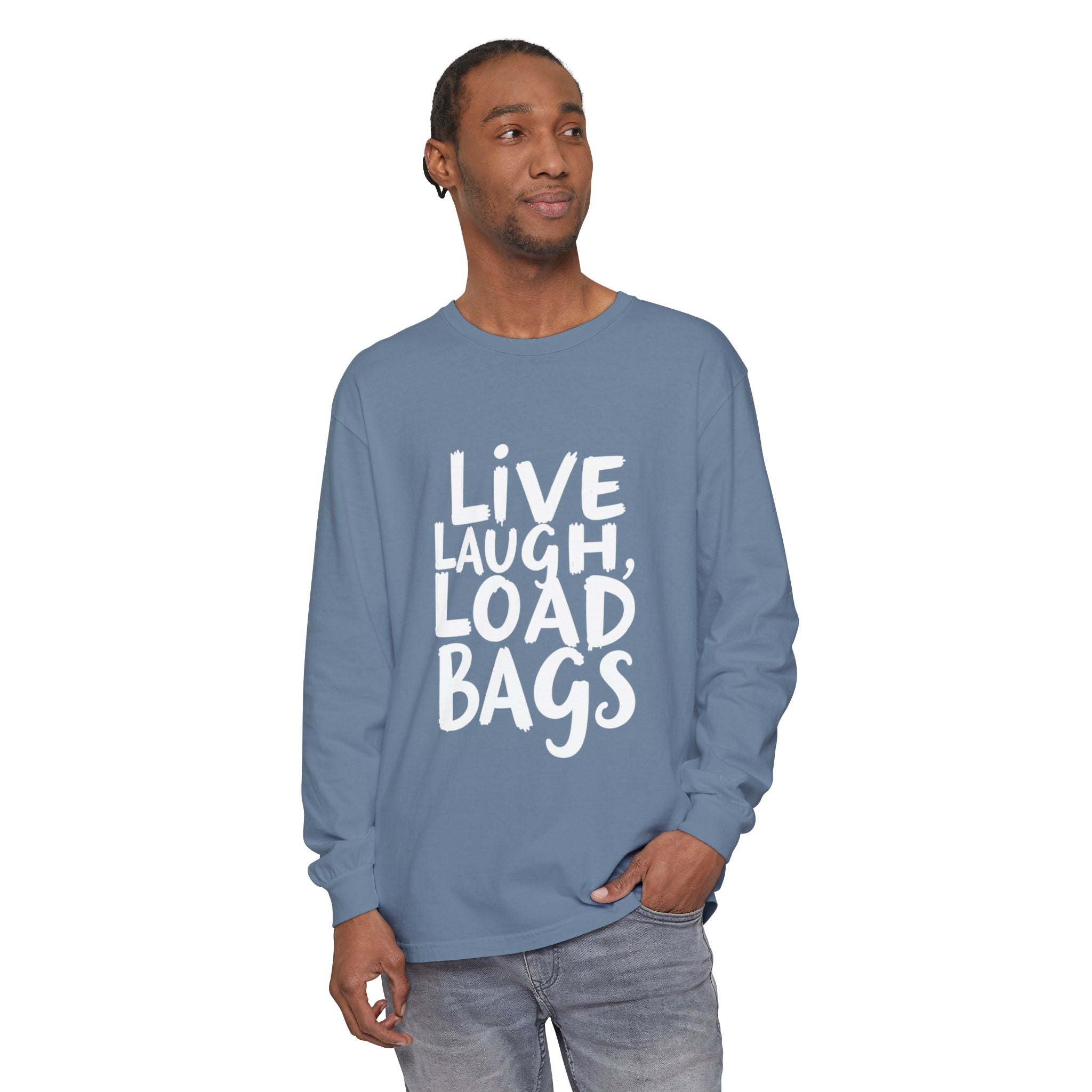 Live, Laugh, Load Bags – Tarmac Edition Long Sleeve (Comfort Colors®)