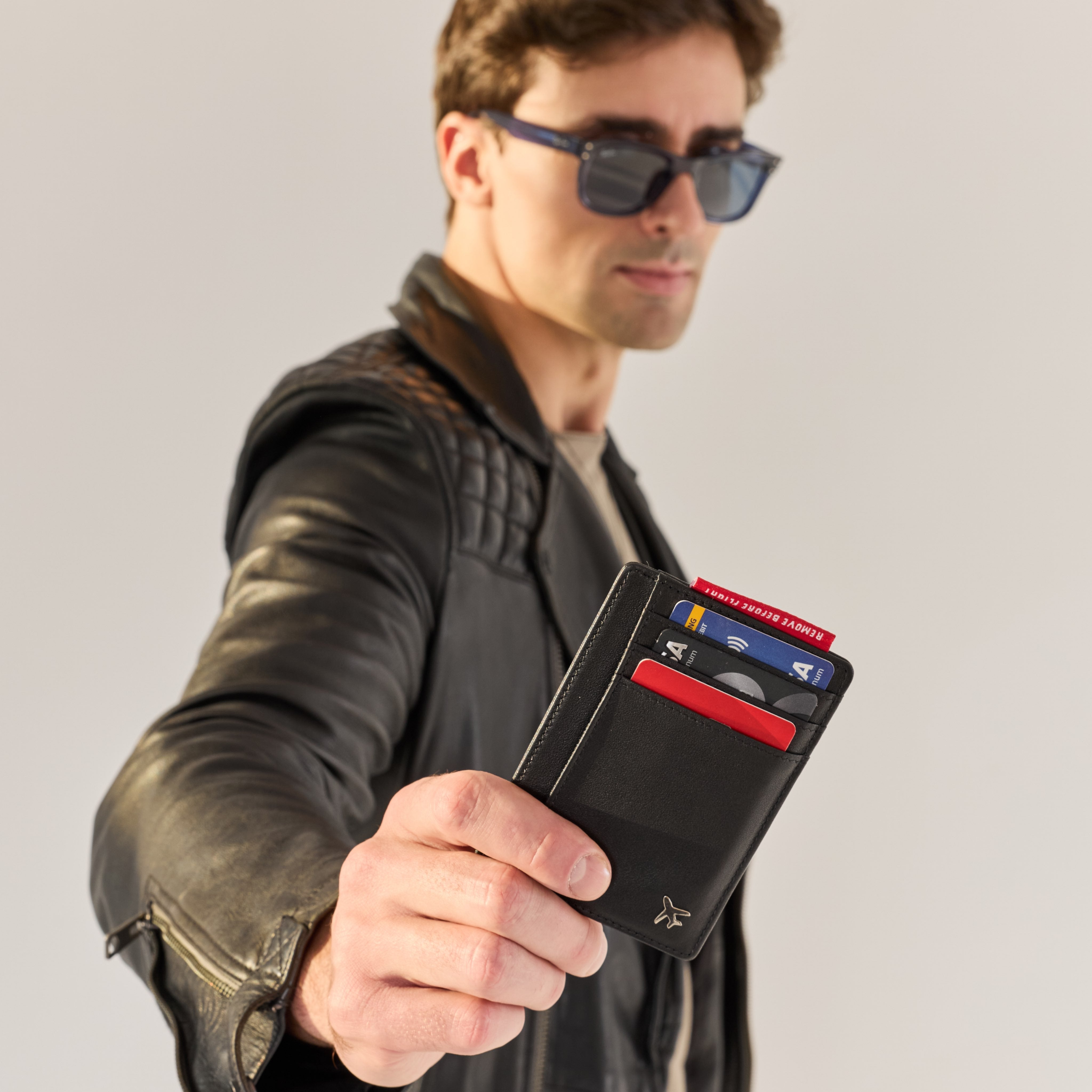 Aviators Leather Wallet by Flevel - aviation product photo 8