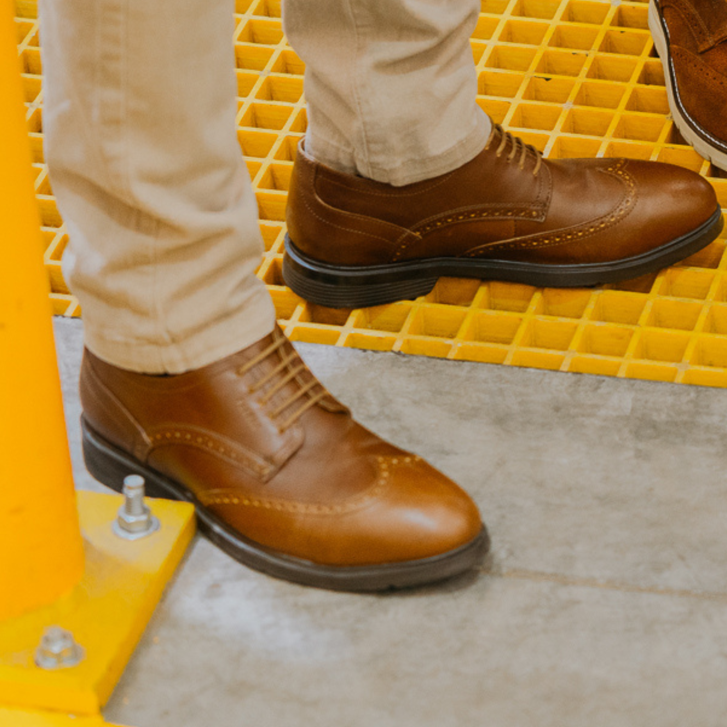 STEEL TOE OXFORD SHOE CAPTAIN AMBER