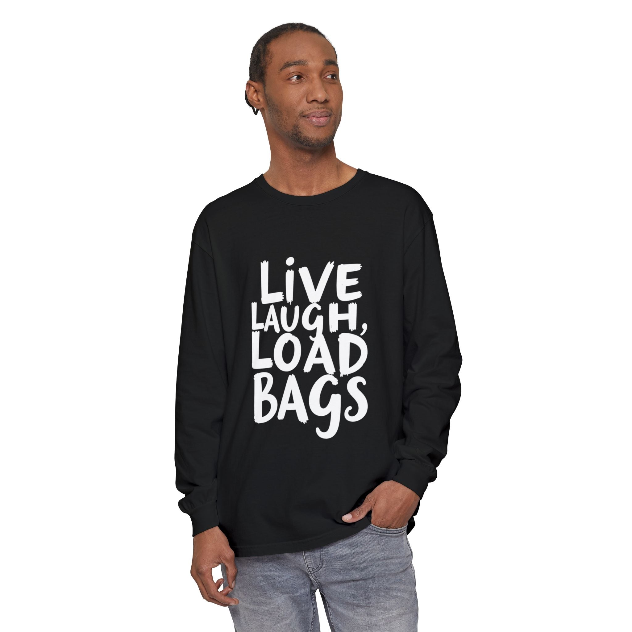 Live, Laugh, Load Bags – Tarmac Edition Long Sleeve (Comfort Colors®)