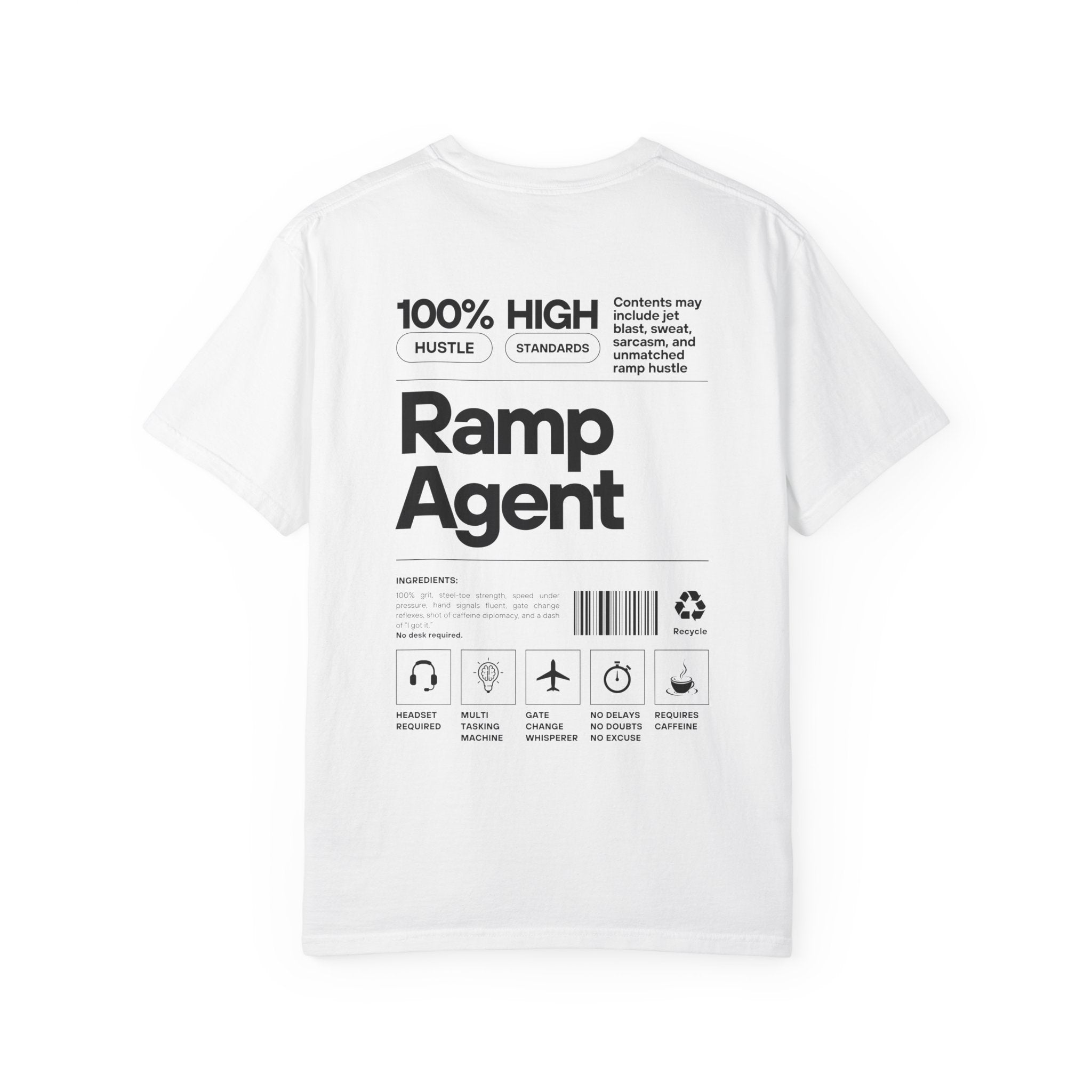 Ramp Agent Product Label Vintage Graphic T-Shirt | Unisex Vintage Tee, Travel Gift, Casual Wear, Aviation Enthusiast, Ground Crew Apparel
