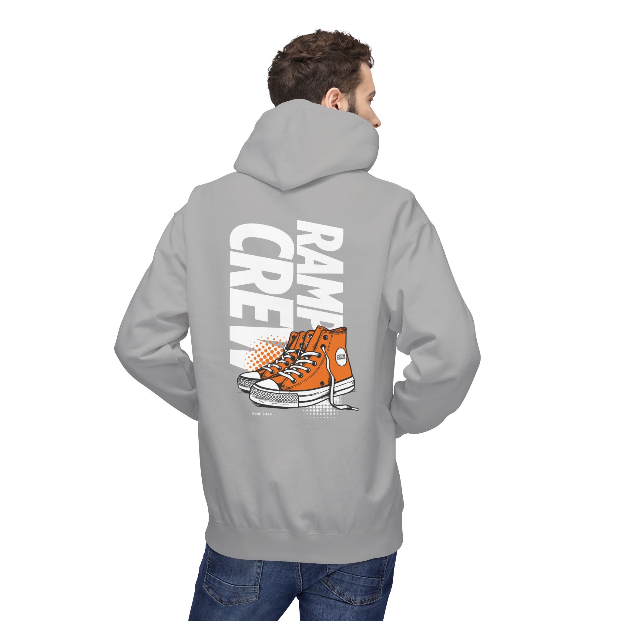 RAMP CREW Hoodie — Retro Orange Sneakers Graphic Hoodie