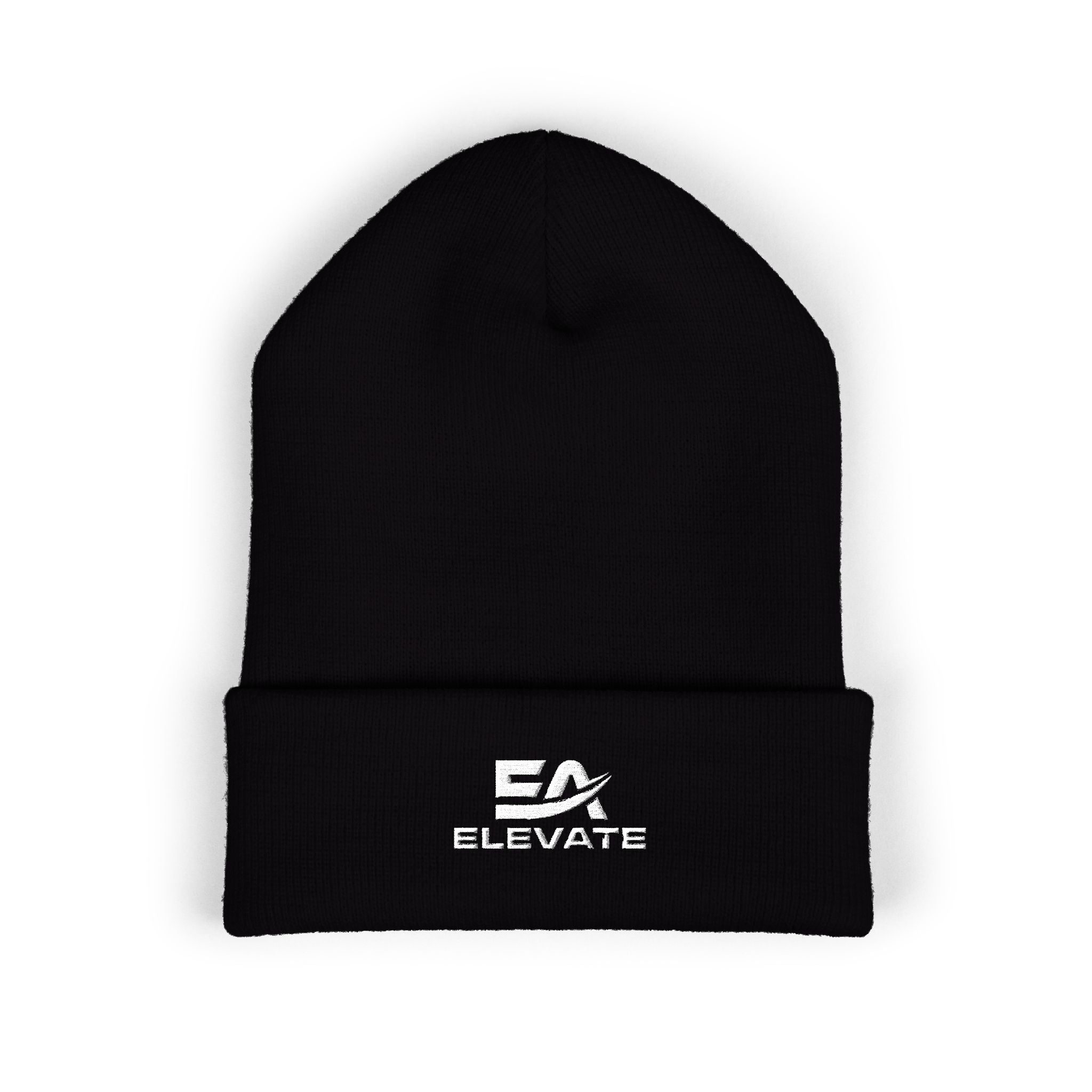 Elevate Embroidered Cuffed Beanie – Classic Knit Winter Hat