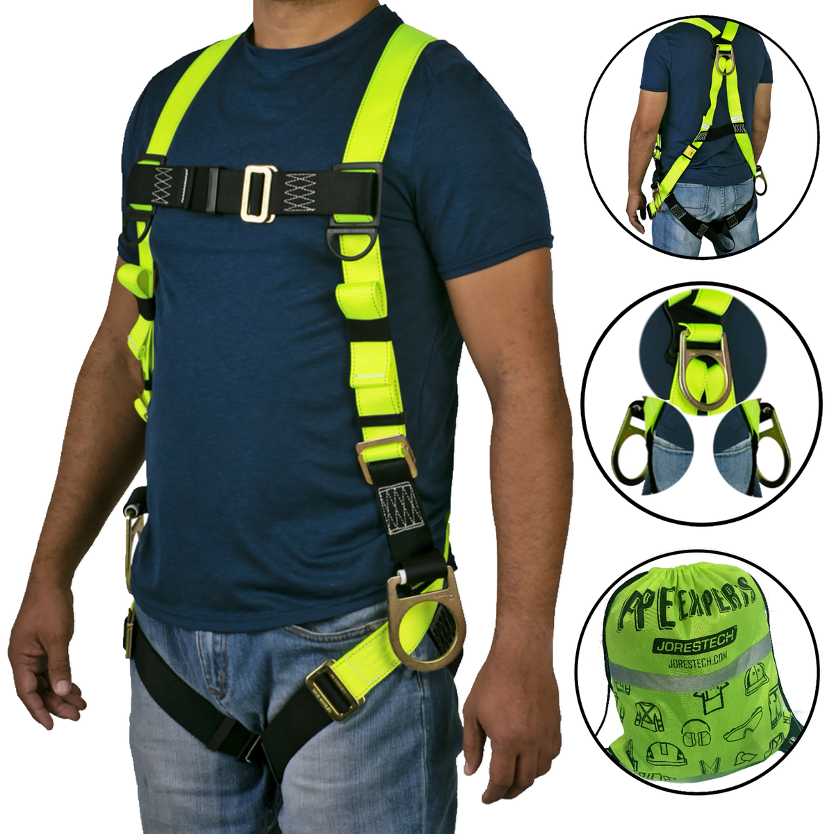 3D Fall Protection Safety Body Harness – The Crew Hangar
