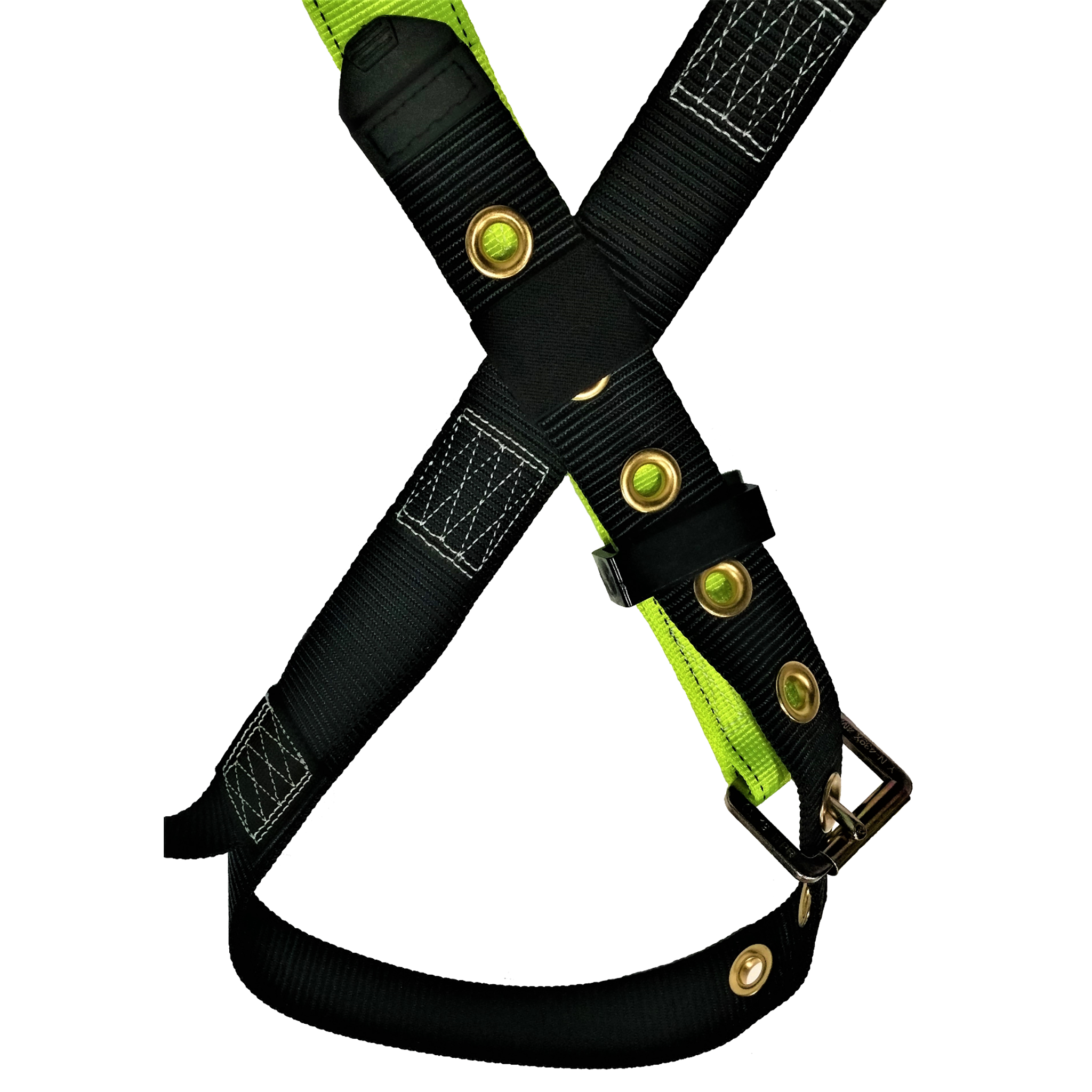 3D Fall Protection Safety Body Tower Harness with Grommets and Back Support