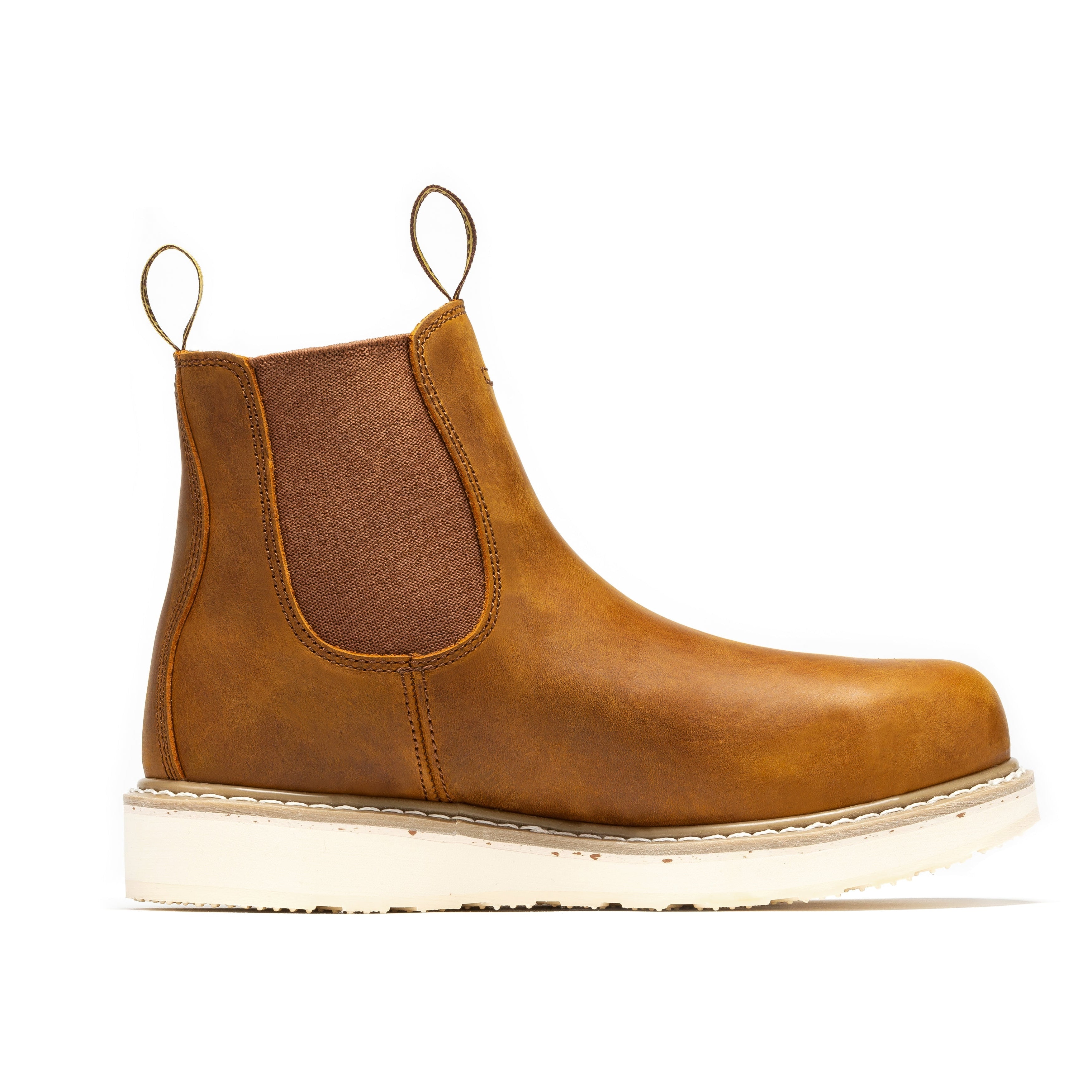 ROCKROOSTER Capitola Men's 6 inch Brown Wedge Work Boots SAP102